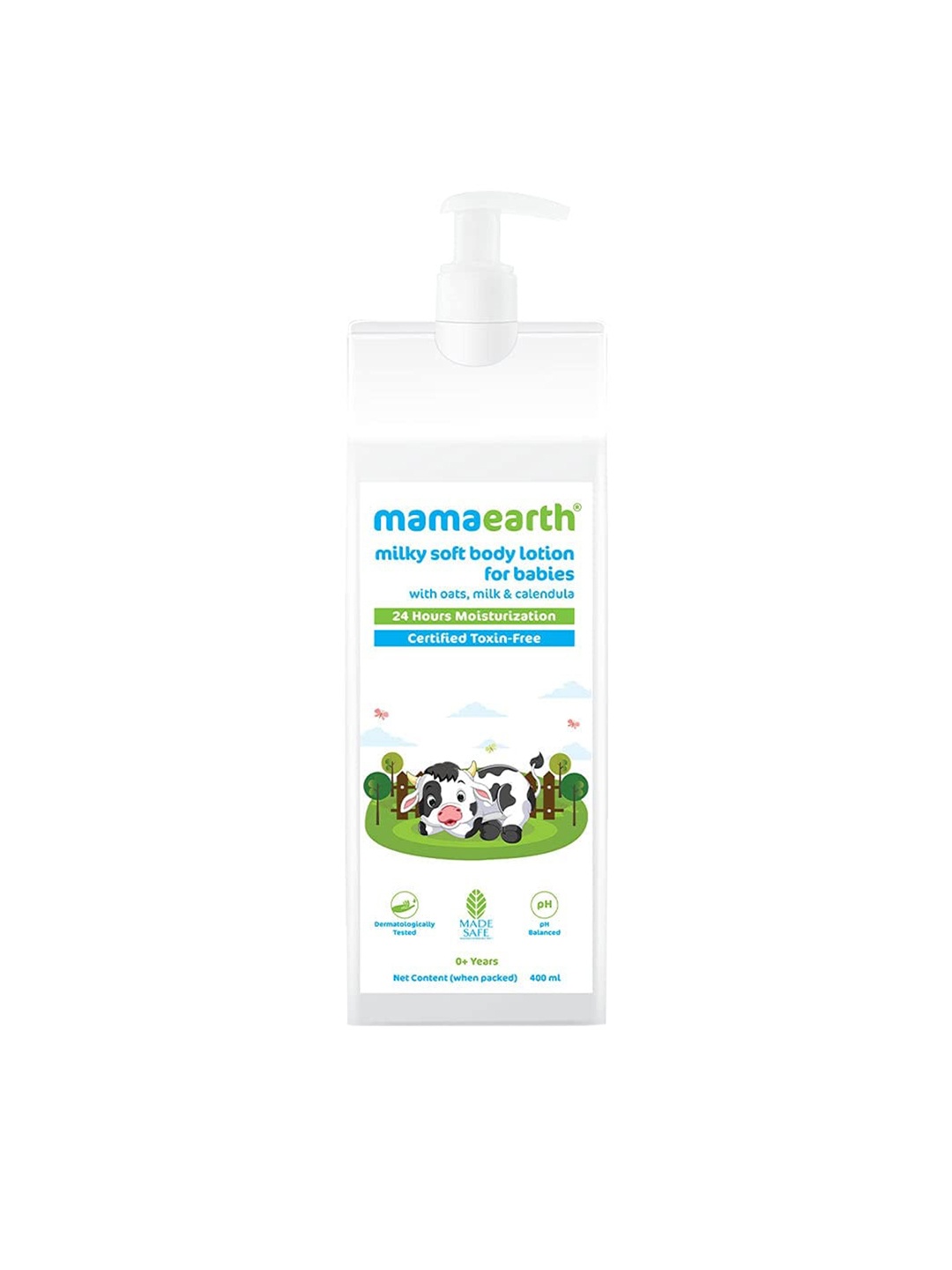 Mamaearth Unisex White Milky Soft Body Lotion with Oats, Milk & Calendula - 400 ml
Mamaearth Unisex White Milky Soft Body Lotion with Oats, Milk & Calendula - 400 ml