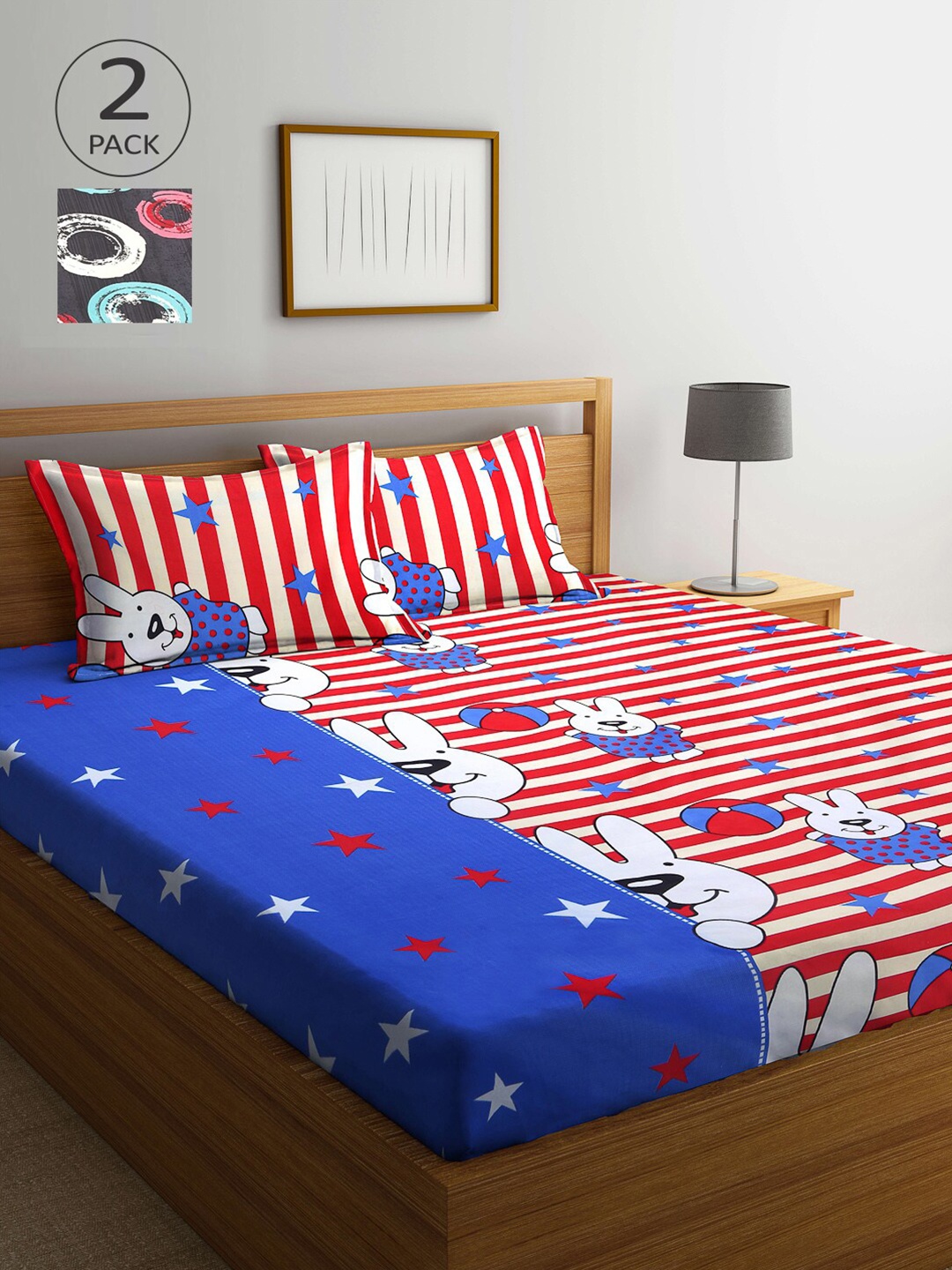 Arrabi Red & Grey Cartoon Characters 210 TC 2 King Bedsheet with 4 Pillow Covers
Arrabi Red & Grey Cartoon Characters 210 TC 2 King Bedsheet with 4 Pillow Covers
