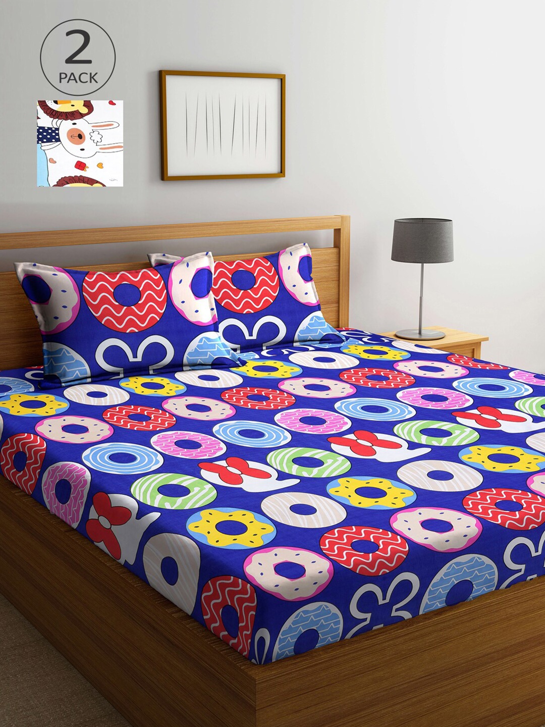 Arrabi Blue & White Cartoon Characters 210 TC 2 King Bedsheet with 4 Pillow Covers
Arrabi Blue & White Cartoon Characters 210 TC 2 King Bedsheet with 4 Pillow Covers