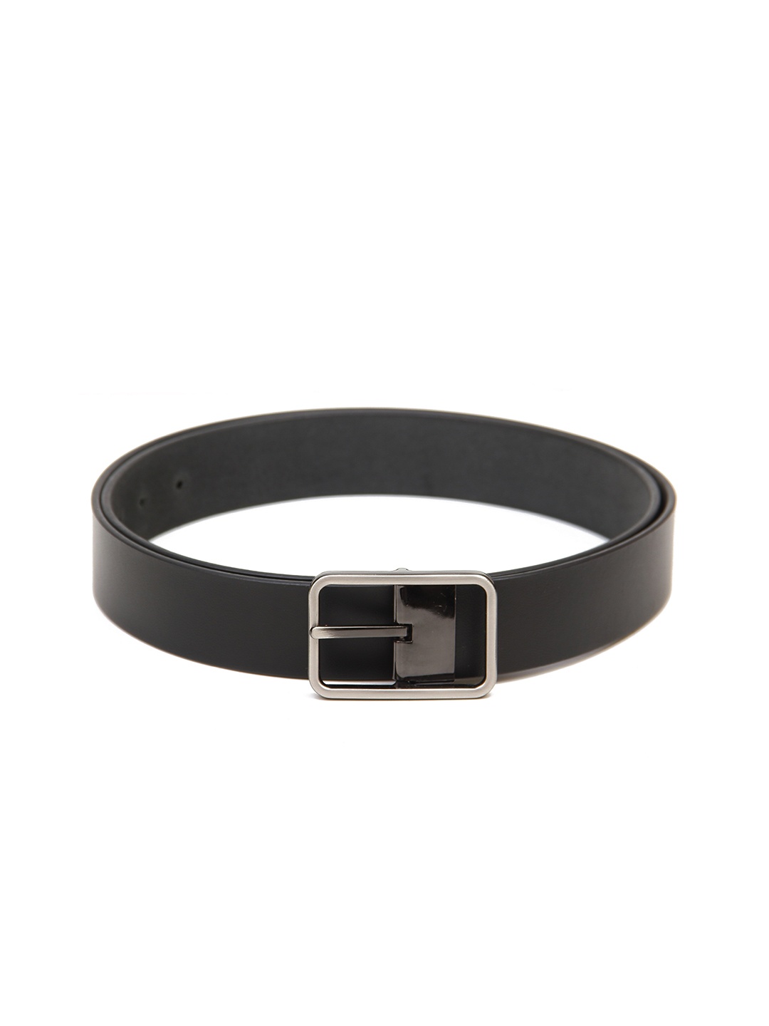 Calvadoss Men Black Leather Formal Belt