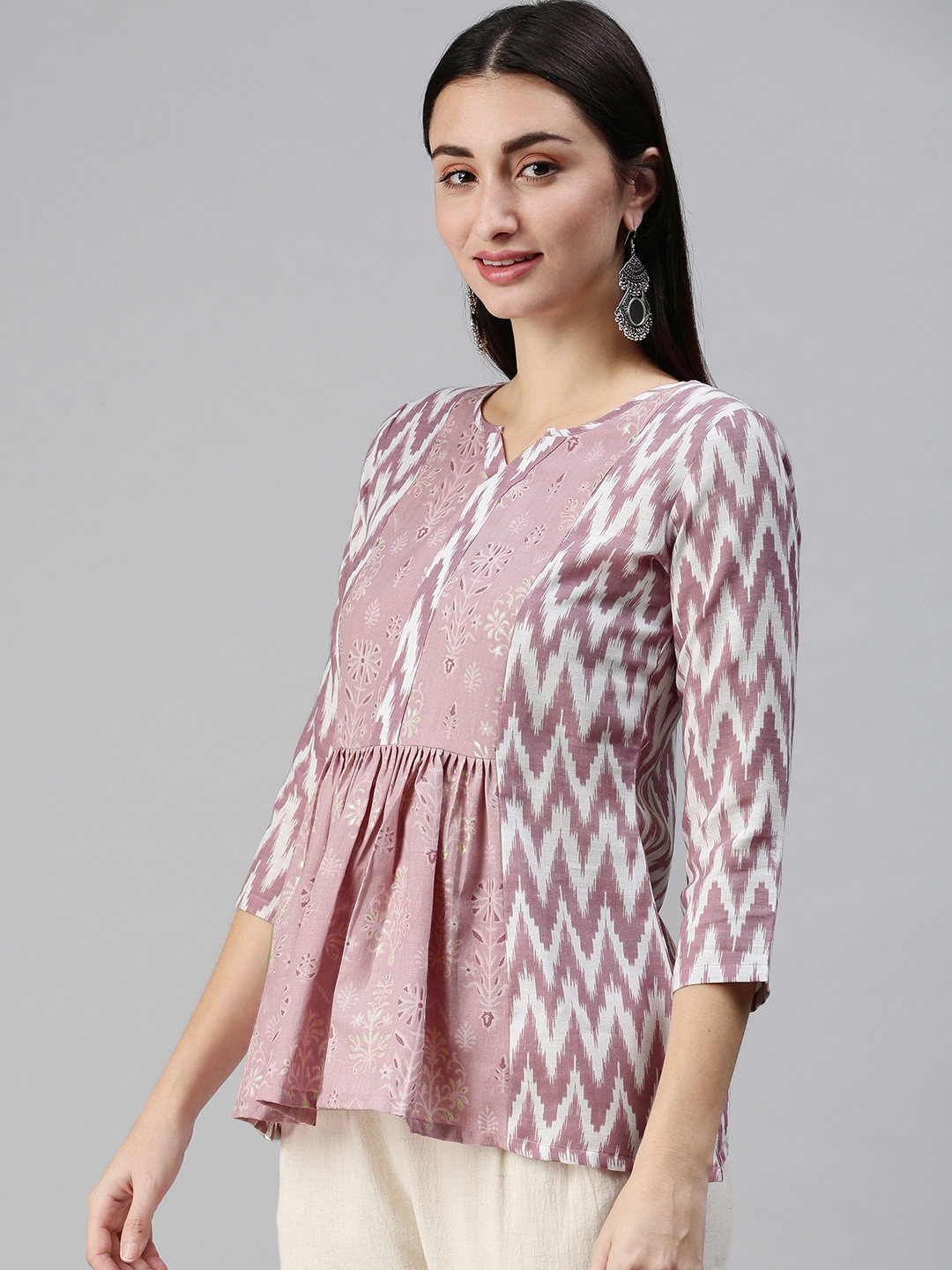 SheWill Lavender & White Ethnic Motifs Printed Round Neck Regular Sleeves Straight Kurti
SheWill Lavender & White Ethnic Motifs Printed Round Neck Regular Sleeves Straight Kurti