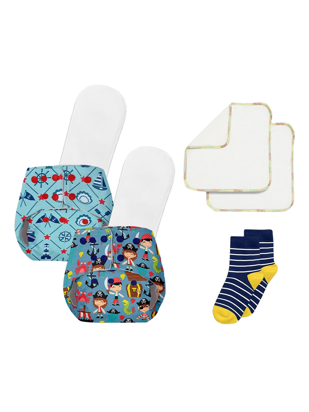 BASIC by SuperBottoms BASIC by SuperBottoms Pack of 2 Sustainable Reusable Diapers with 2 Dry feel Inserts for 0-3 Yrs, Multi
BASIC by SuperBottoms BASIC by SuperBottoms Pack of 2 Sustainable Reusable Diapers with 2 Dry feel Inserts for 0-3 Yrs, Multi