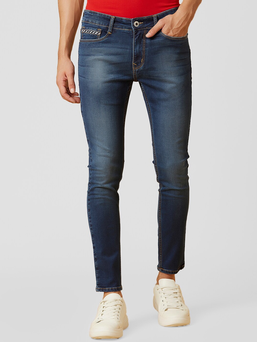 MARCA Disati Men Blue Skinny Fit Light Fade Jeans