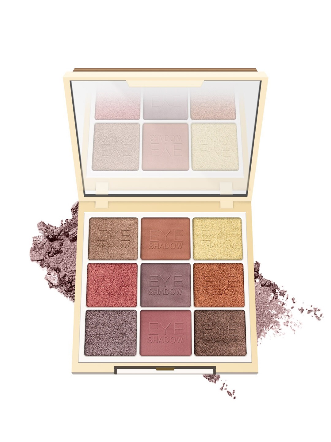 MISS ROSE Metalic 9 Color Matte Eyeshadow Palette 7001-384 M03, Metallic