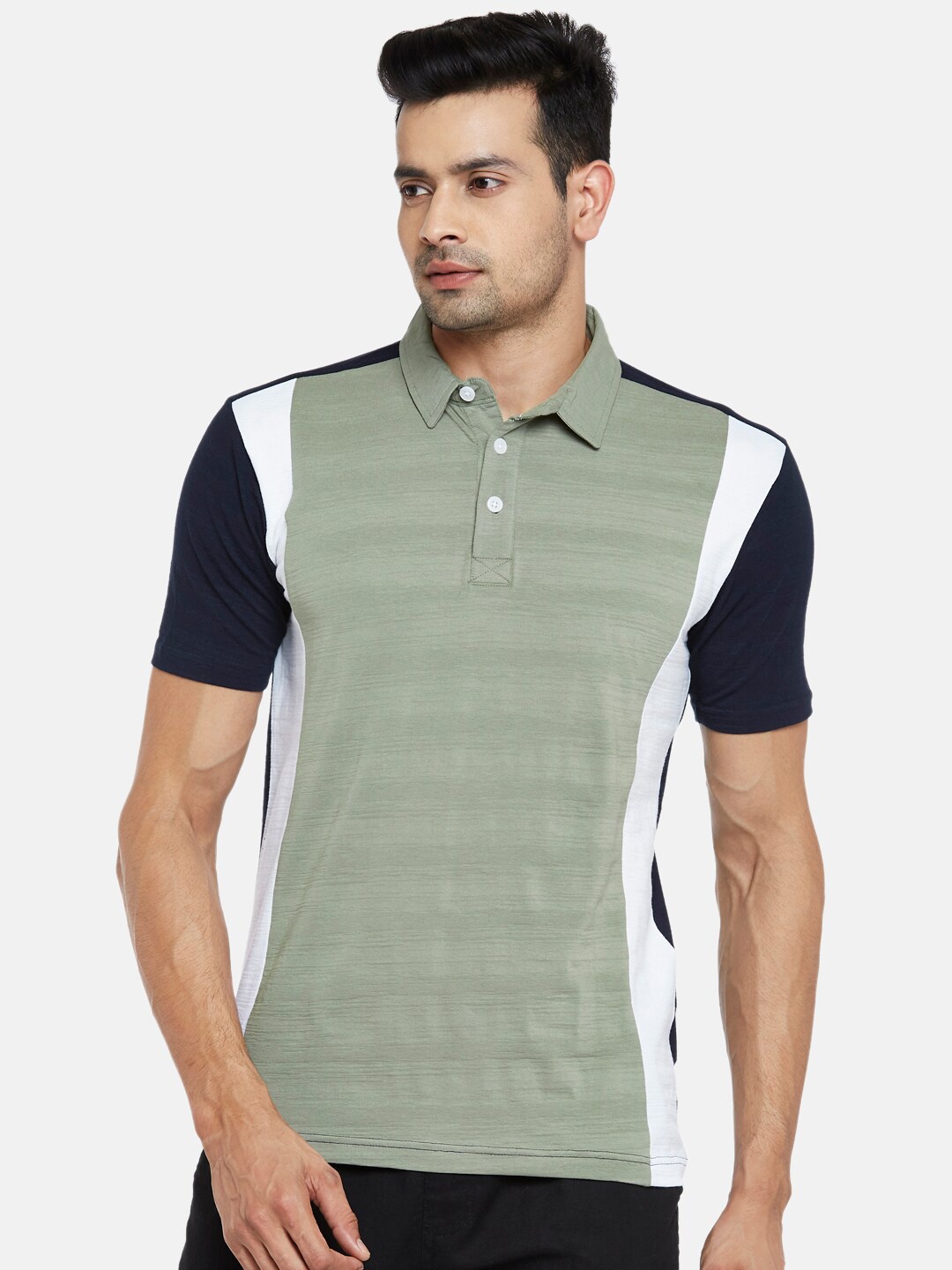 Urban Ranger by pantaloons Men Olive Green Colourblocked Polo Collar Slim Fit T-shirt
Urban Ranger by pantaloons Men Olive Green Colourblocked Polo Collar Slim Fit T-shirt