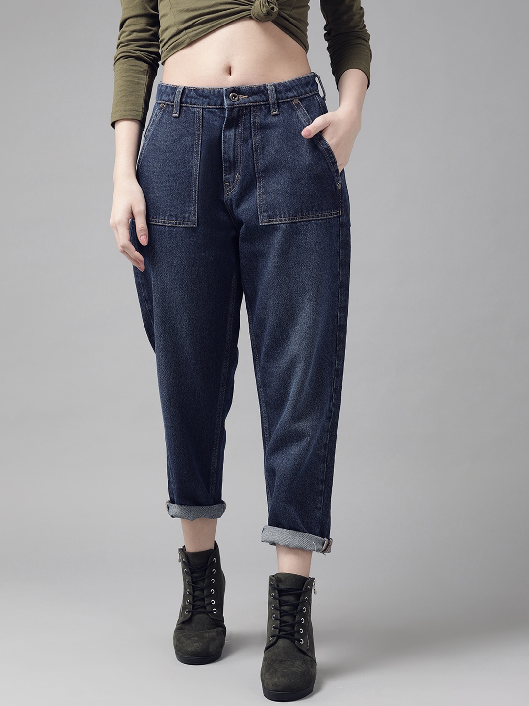 The Roadster Lifestyle Co Women Navy Blue Straight Fit High-Rise Light Fade Cotton Jeans
The Roadster Lifestyle Co Women Navy Blue Straight Fit High-Rise Light Fade Cotton Jeans