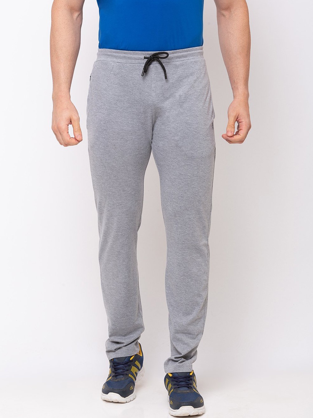 Status Quo Men Grey Solid Track Pants