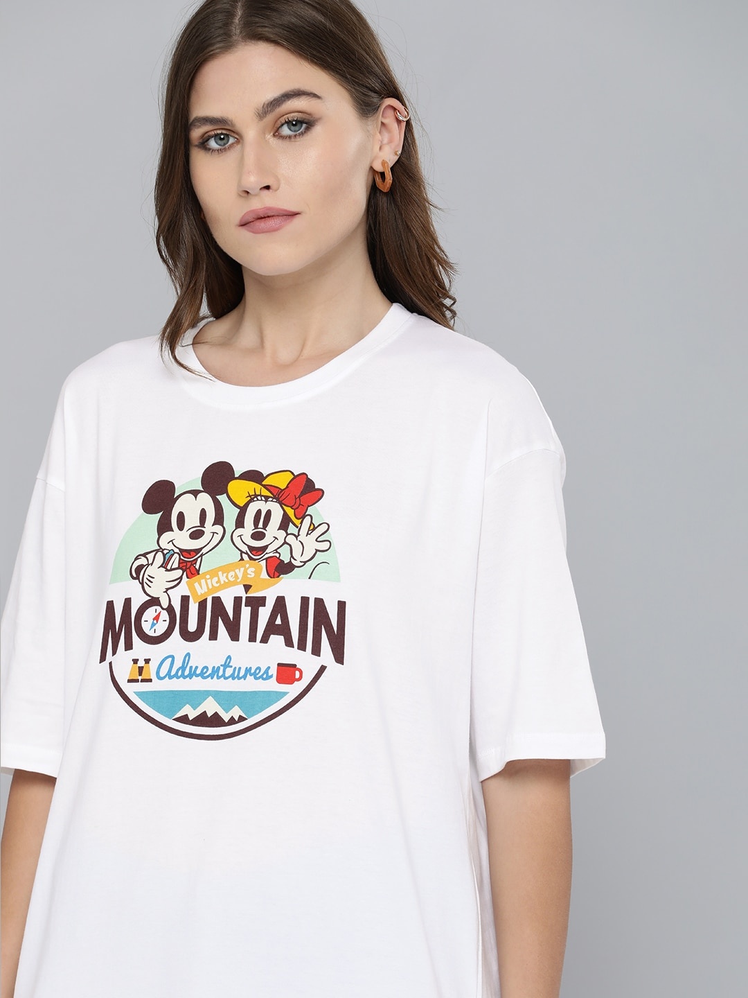 Kook N Keech Disney Women White & Multicoloured Printed Drop-Shoulder Sleeves T-shirt
Kook N Keech Disney Women White & Multicoloured Printed Drop-Shoulder Sleeves T-shirt