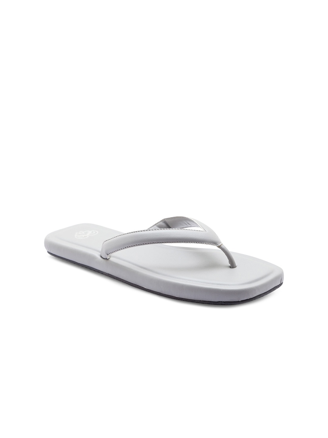 Sole To Soul Women Grey T-Strap Flats