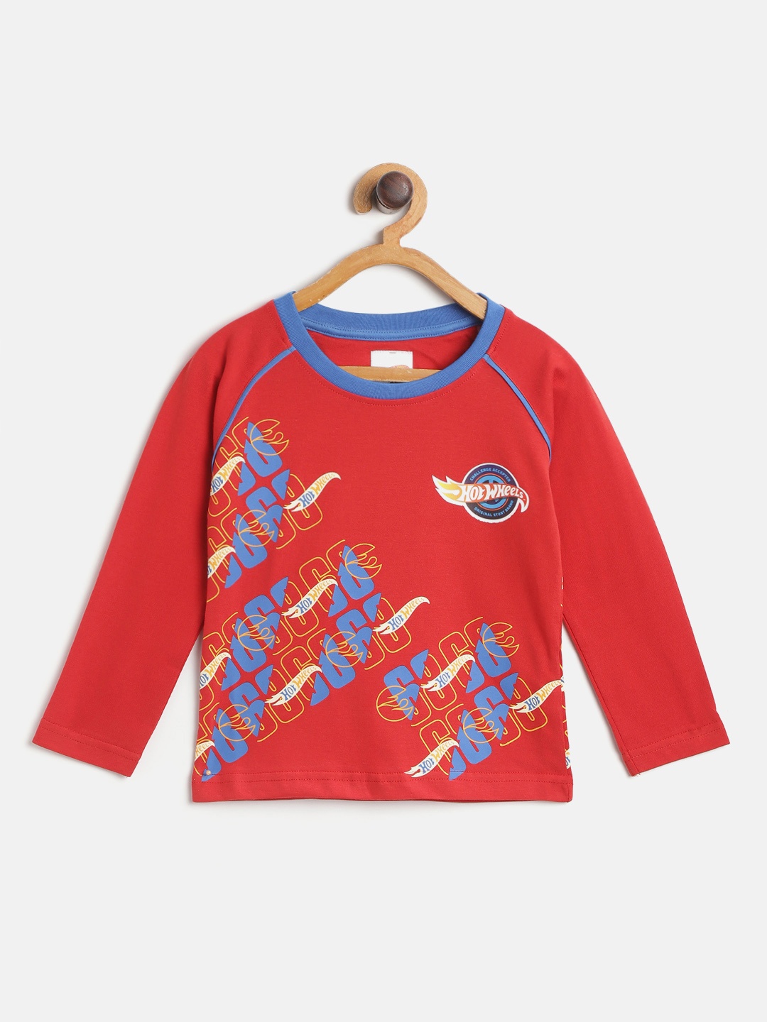 Hot Wheels by toothless Boys Red & Blue Pure Cotton Brand Logo Hot WheelsPrint T-shirt
Hot Wheels by toothless Boys Red & Blue Pure Cotton Brand Logo Hot WheelsPrint T-shirt