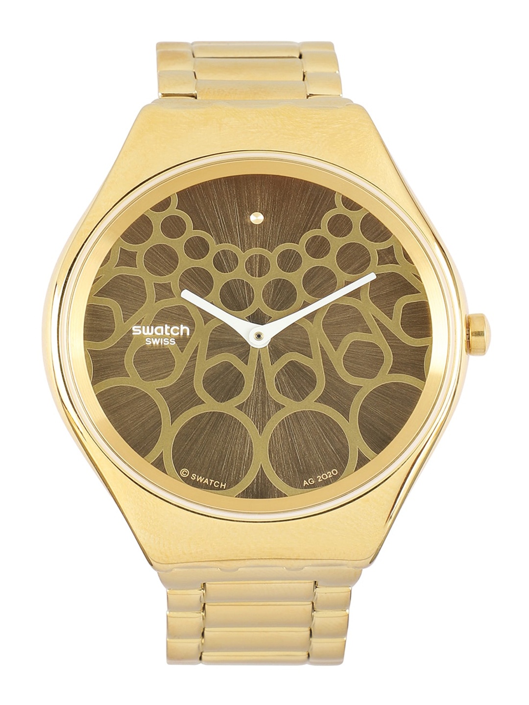 Swatch Unisex Yellow Dial & Yellow Stainless Steel Bracelet Style Straps Water Resistant Analogue Watch SYXZ103G
Swatch Unisex Yellow Dial & Yellow Stainless Steel Bracelet Style Straps Water Resistant Analogue Watch SYXZ103G