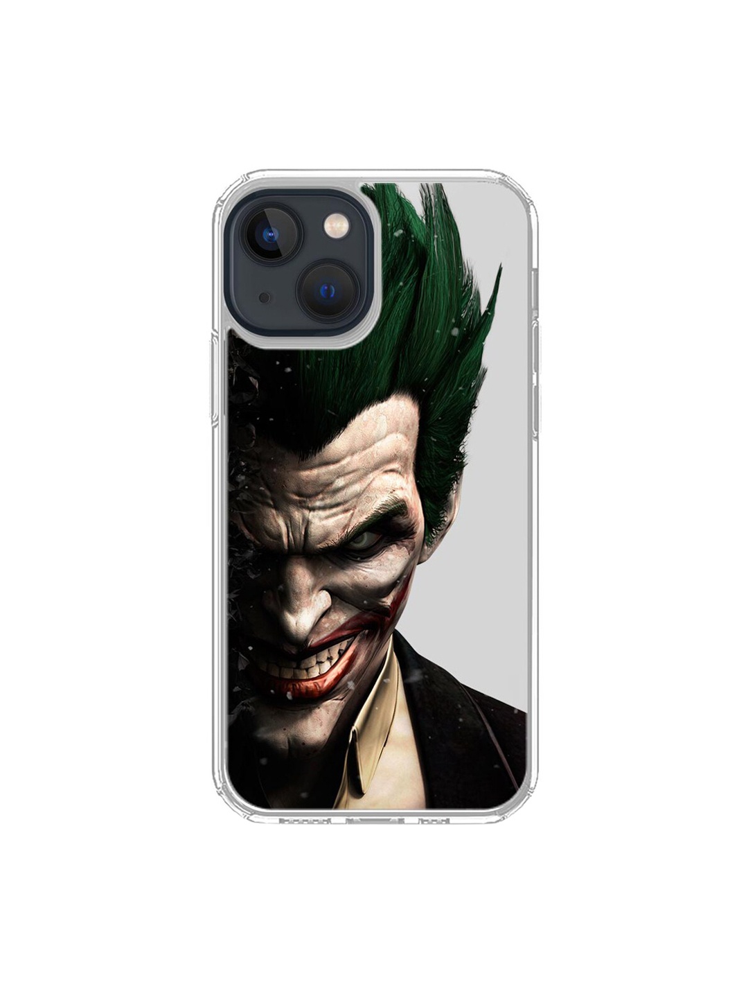 macmerise Transparent & Beige Joker Withers Pattern iPhone 13 Clear Back Case