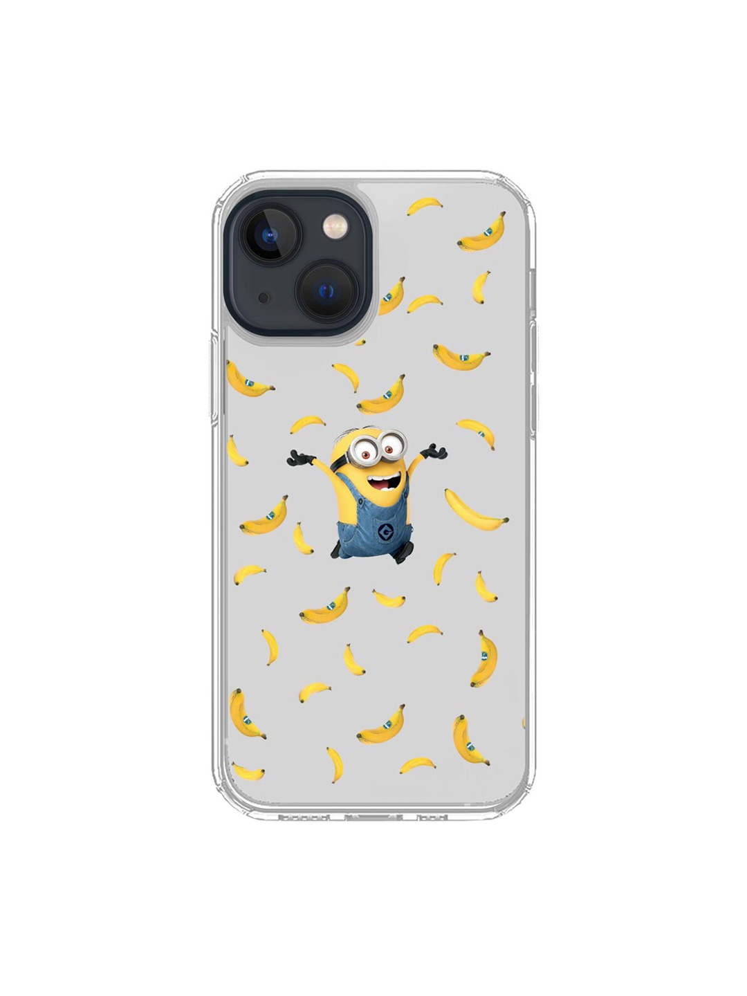 macmerise Grey & Yellow Go Bananas iPhone 13 Mini Phone Back Case
