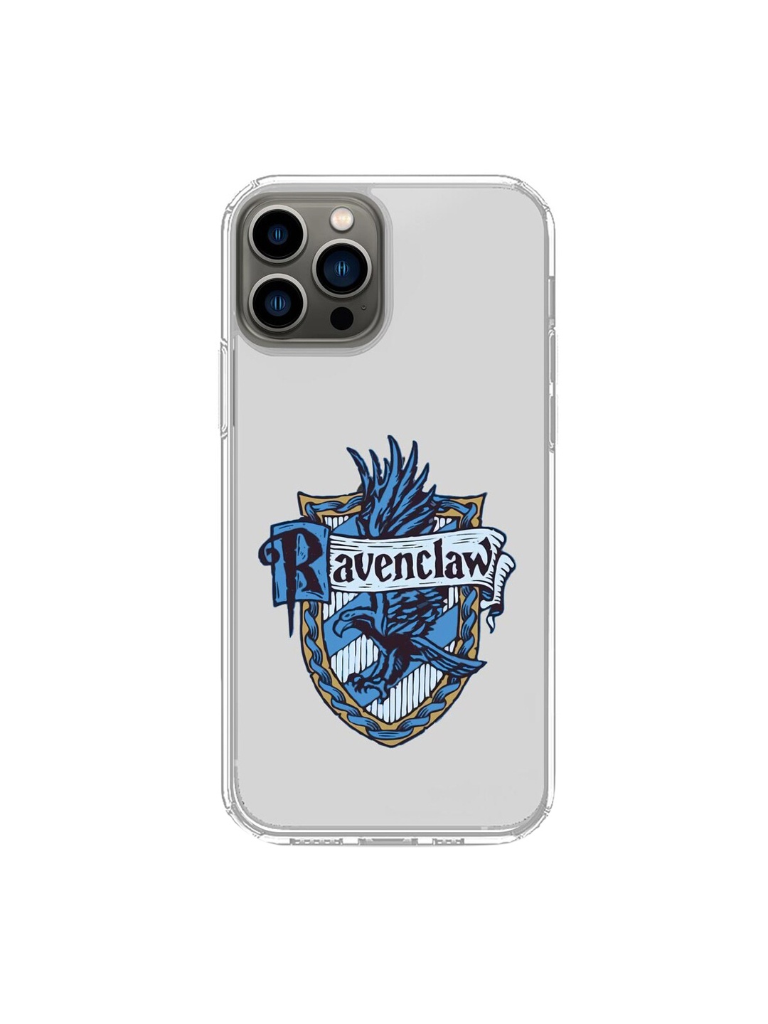 macmerise Transparent & Blue Ravenclaw Printed iPhone 13 Pro Mobile Case