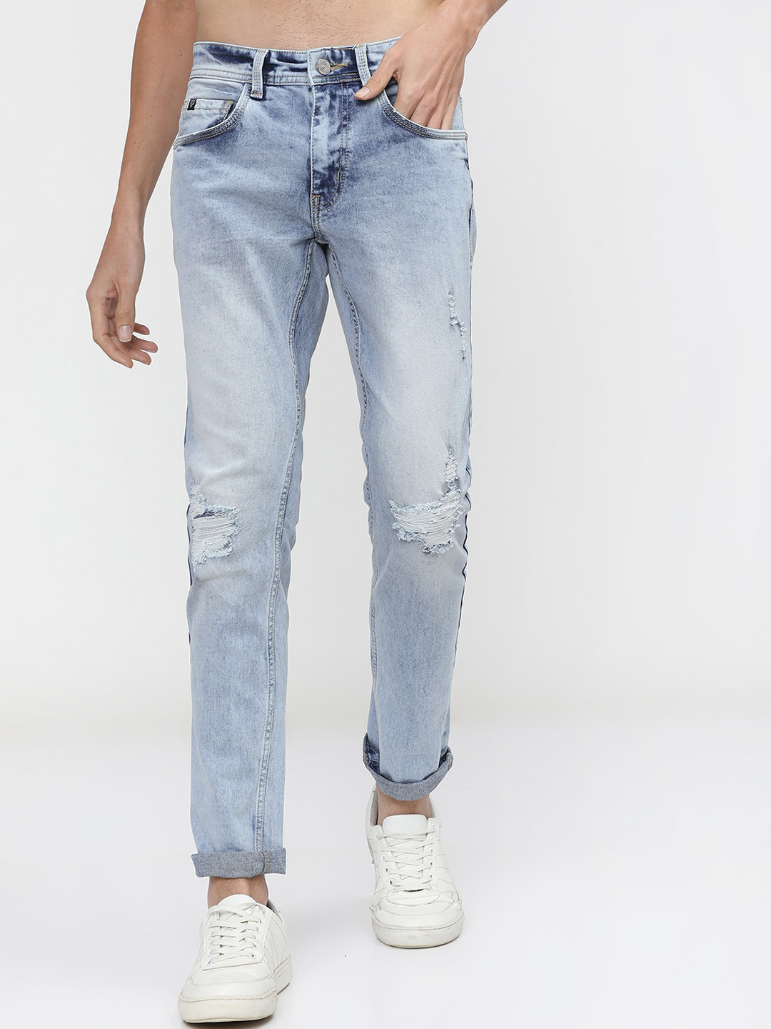 LOCOMOTIVE Men Blue Slim Fit Mildly Distressed Heavy Fade Stretchable Jeans
LOCOMOTIVE Men Blue Slim Fit Mildly Distressed Heavy Fade Stretchable Jeans