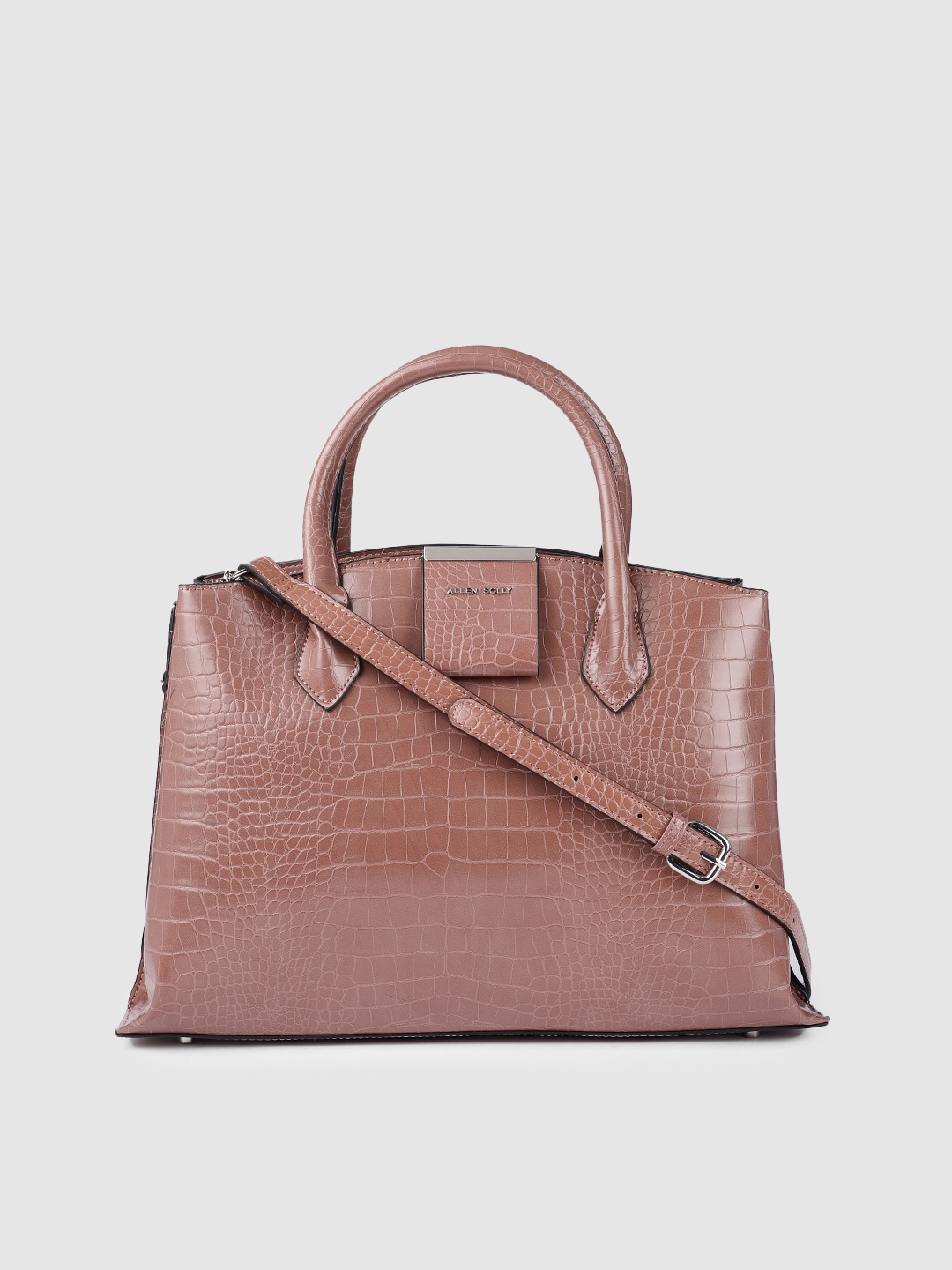 Allen Solly Coffee Brown Animal Textured PU Regular Structured Handheld Bag with Applique
Allen Solly Coffee Brown Animal Textured PU Regular Structured Handheld Bag with Applique