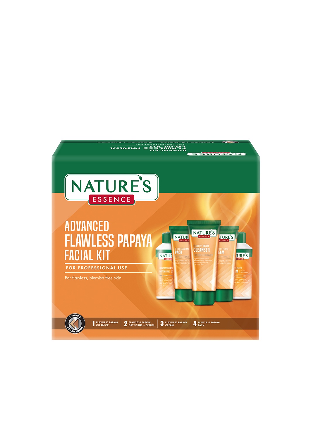 Natures Essence Advanced Flawless Papaya Facial Kit for Blemish Free Skin - 452g, Orange
Natures Essence Advanced Flawless Papaya Facial Kit for Blemish Free Skin - 452g, Orange