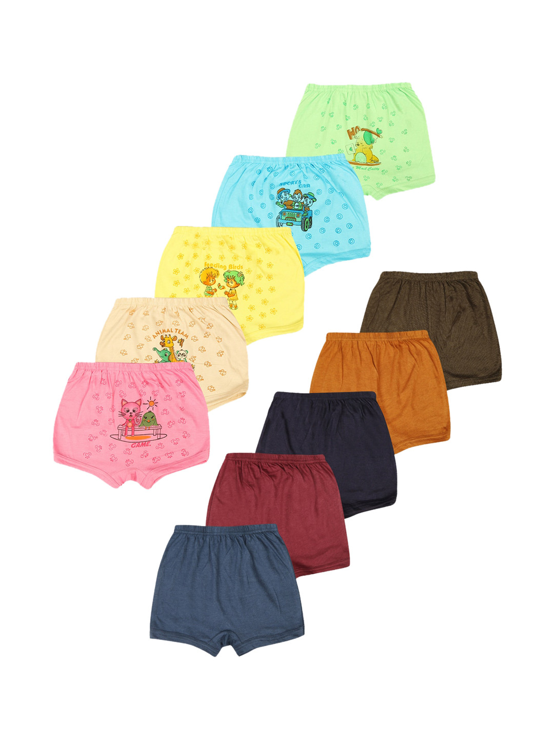 PRIDE APPAREL Kids Set of 10 Multicolored Cotton Trunk K-DARK-TRUNK-10-50-MULTI
PRIDE APPAREL Kids Set of 10 Multicolored Cotton Trunk K-DARK-TRUNK-10-50-MULTI