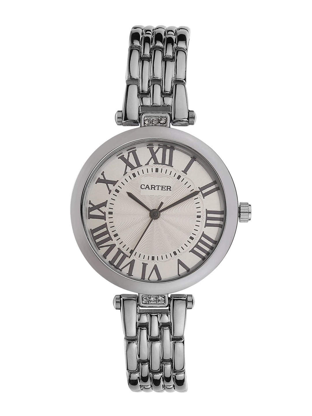 Sandy D Carter Women White Dial & Silver Toned Stainless Steel Bracelet Style Straps Analogue Watch
Sandy D Carter Women White Dial & Silver Toned Stainless Steel Bracelet Style Straps Analogue Watch
