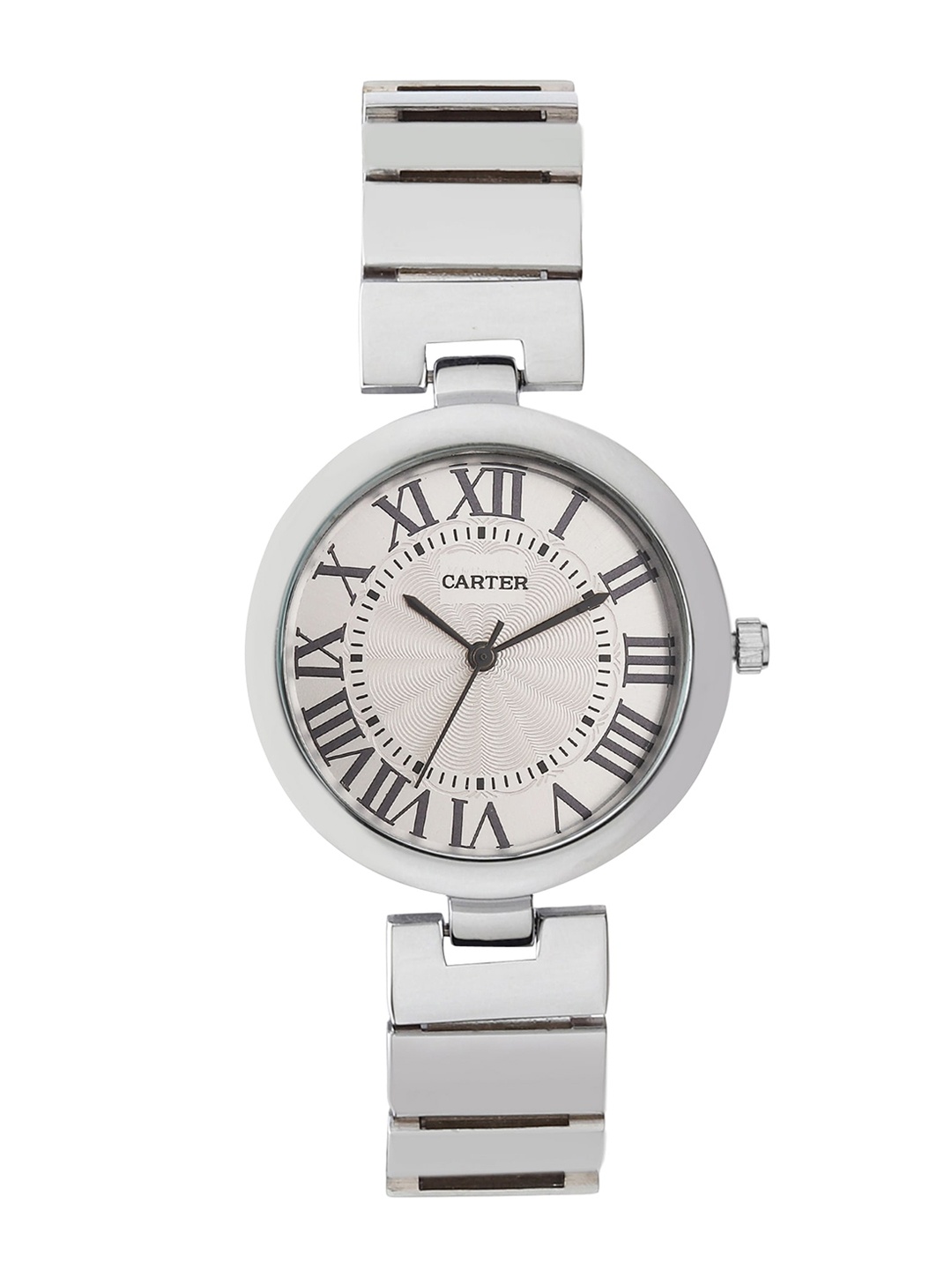 Sandy D Carter Women White Dial & Silver Toned Stainless Steel Bracelet Straps Analogue Watch SD-Carter-01-WH
Sandy D Carter Women White Dial & Silver Toned Stainless Steel Bracelet Straps Analogue Watch SD-Carter-01-WH