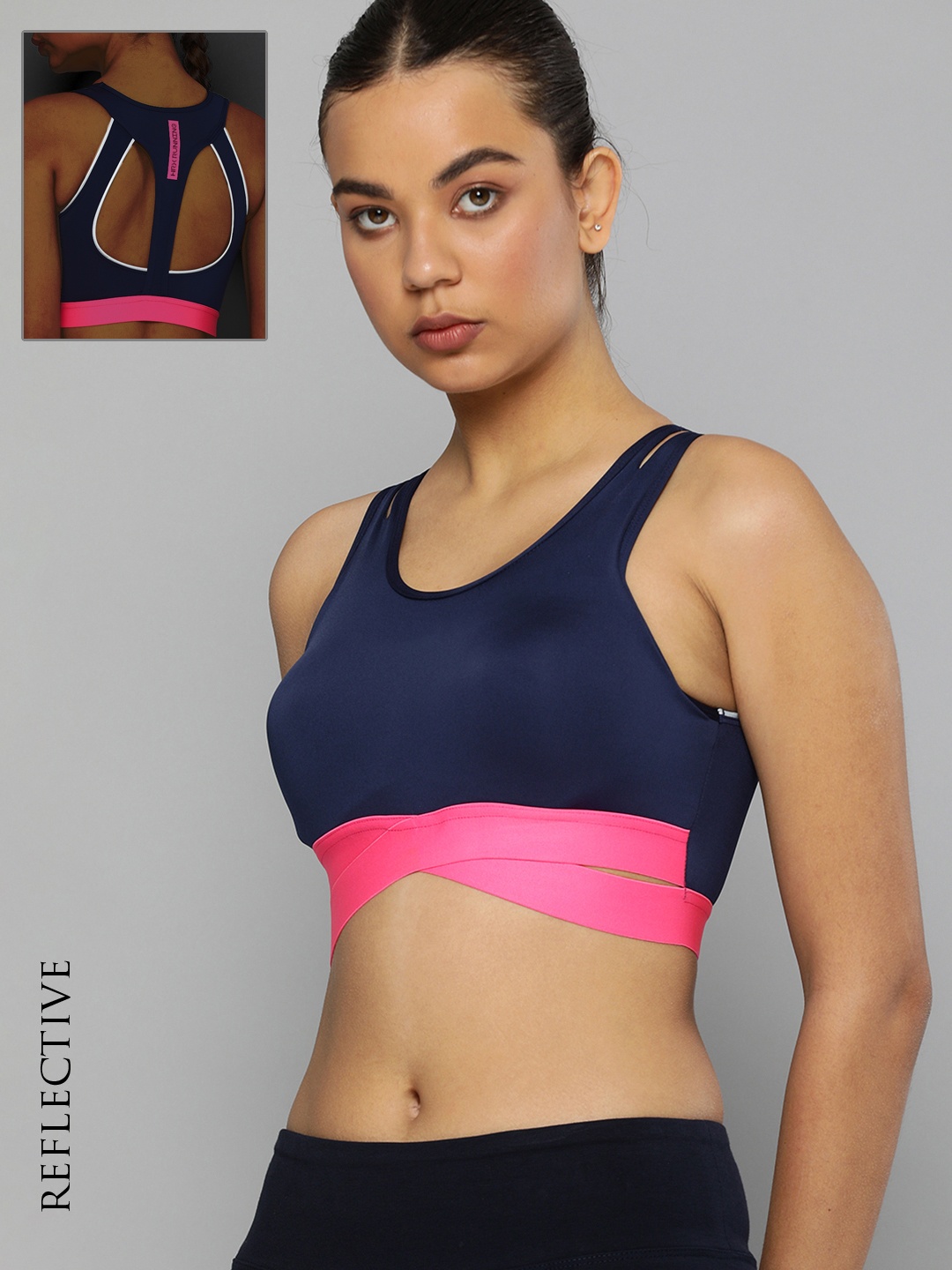 HRX By Hrithik Roshan Running Women Estate Blue Rapid-Dry Brand Carrier Sports Bra, Navy blue
HRX By Hrithik Roshan Running Women Estate Blue Rapid-Dry Brand Carrier Sports Bra, Navy blue