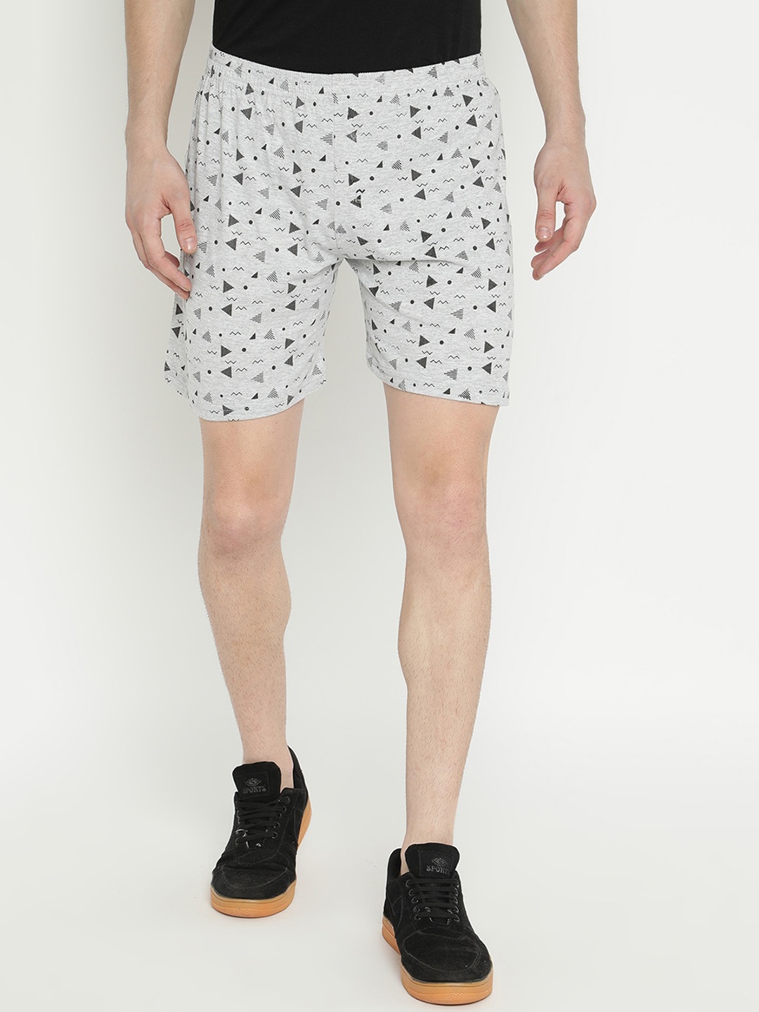 V2 Value & Variety Grey Melange & Black Printed Pure Cotton Boxers 1114056052001
V2 Value & Variety Grey Melange & Black Printed Pure Cotton Boxers 1114056052001