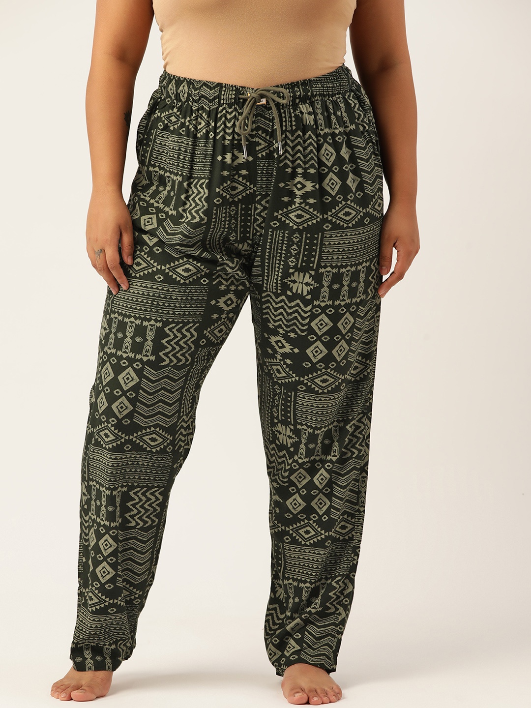 Bene Kleed Plus Women Olive Green Printed N9 Silver Anti Bacterial Finish Lounge Pant
Bene Kleed Plus Women Olive Green Printed N9 Silver Anti Bacterial Finish Lounge Pant