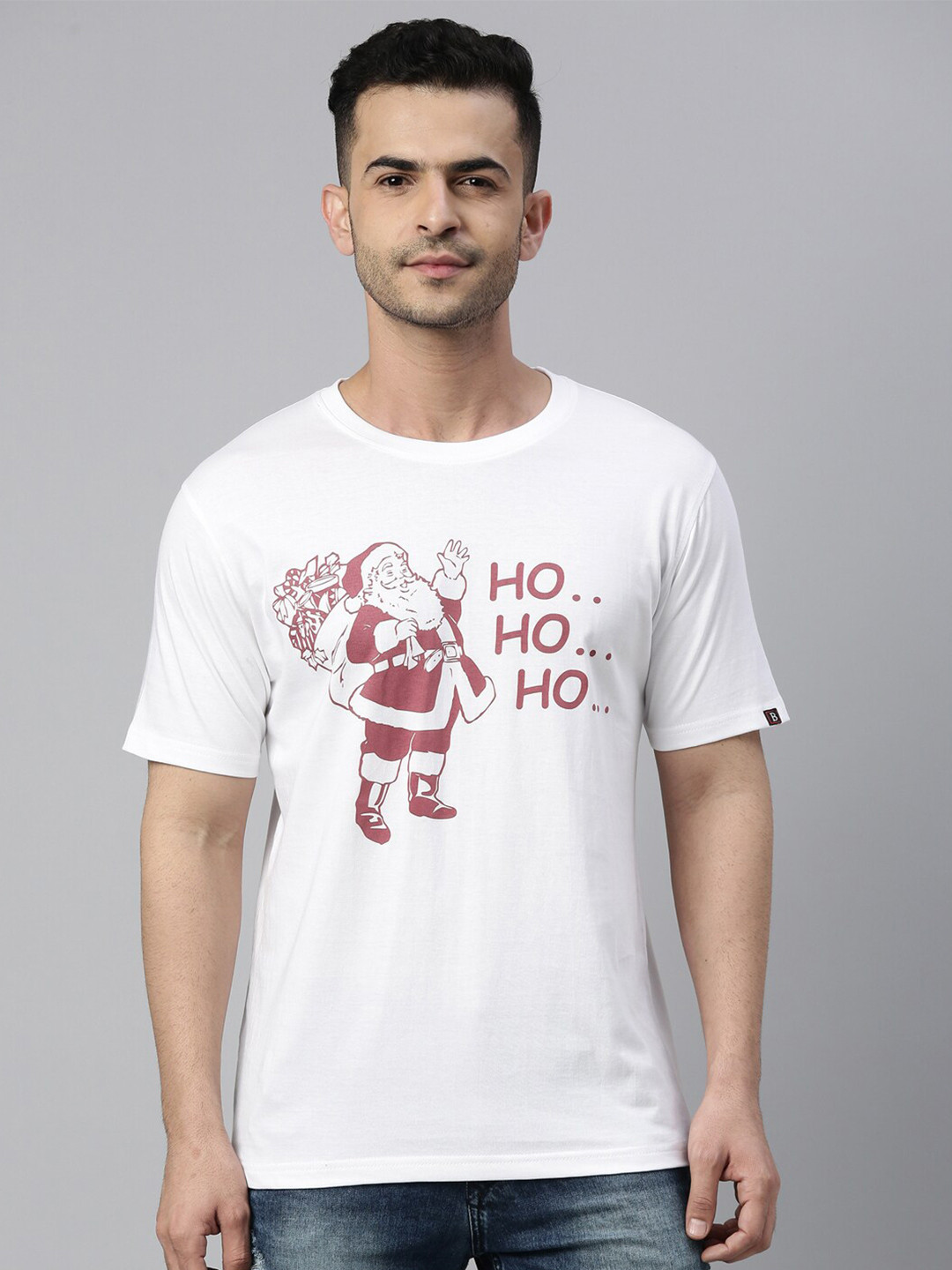 Bushirt Men White Santa Printed T-shirt
Bushirt Men White Santa Printed T-shirt