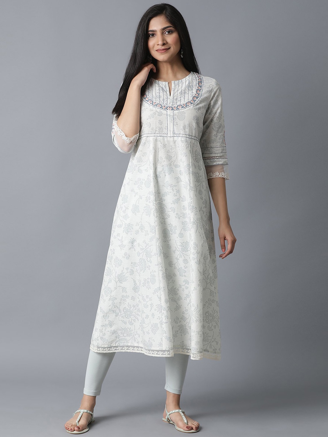 W Women Beige Embroidered Thread Work Pure Cotton Kurta with Trousers & With Dupatta
W Women Beige Embroidered Thread Work Pure Cotton Kurta with Trousers & With Dupatta
