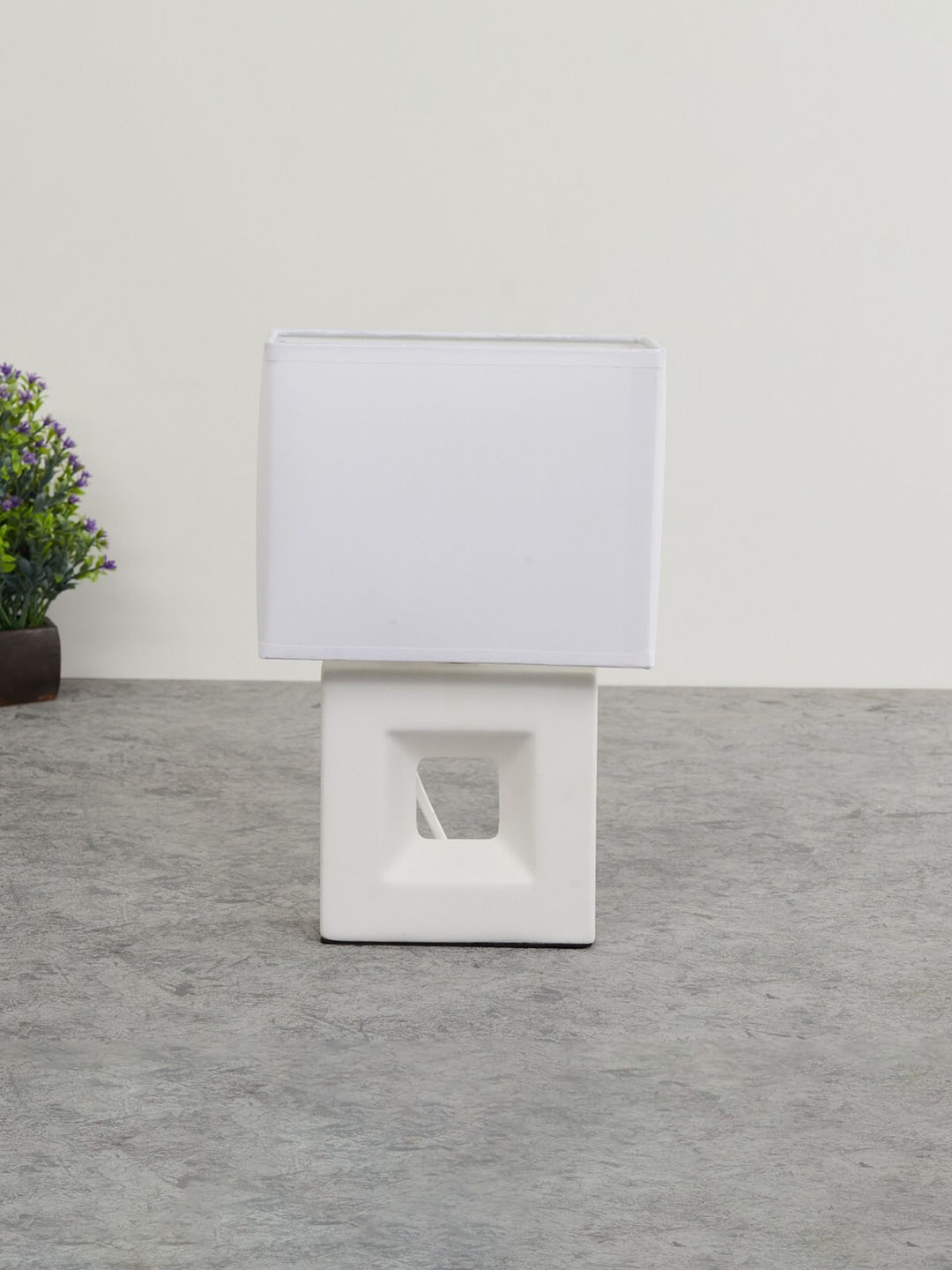 Home Centre White Ceramic Lamps