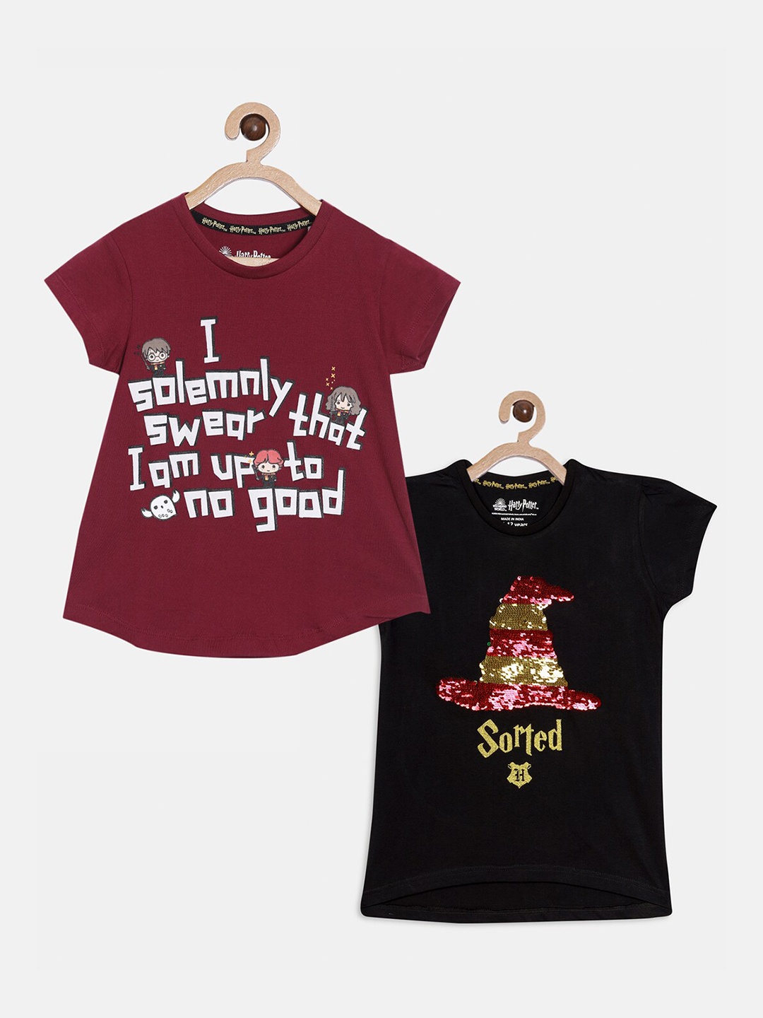 Nap Chief Unisex Kids Pack Of 2 Harry Potter Typography Printed Slim Fit Cotton T-shirts, Black
Nap Chief Unisex Kids Pack Of 2 Harry Potter Typography Printed Slim Fit Cotton T-shirts, Black