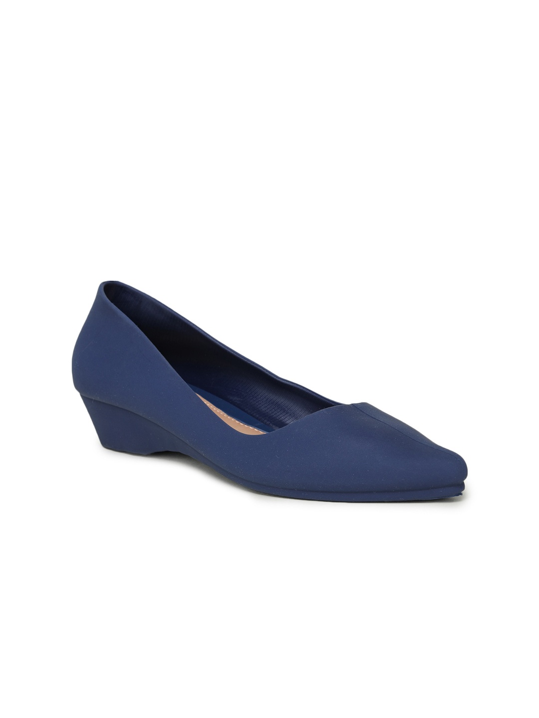 SAPATOS Women Navy Blue Ballerinas Flats