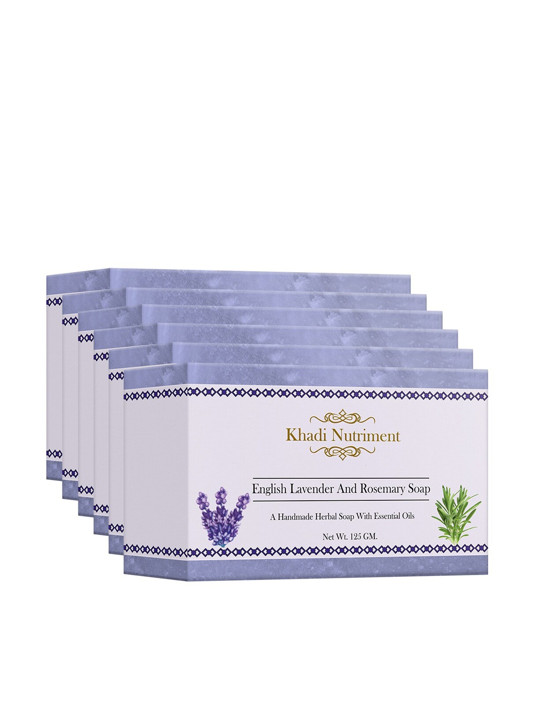 Nutriment Pack of 6 Khadi Nutriment English Lavender and Rosemary Soap - 125 g, Purple
Nutriment Pack of 6 Khadi Nutriment English Lavender and Rosemary Soap - 125 g, Purple