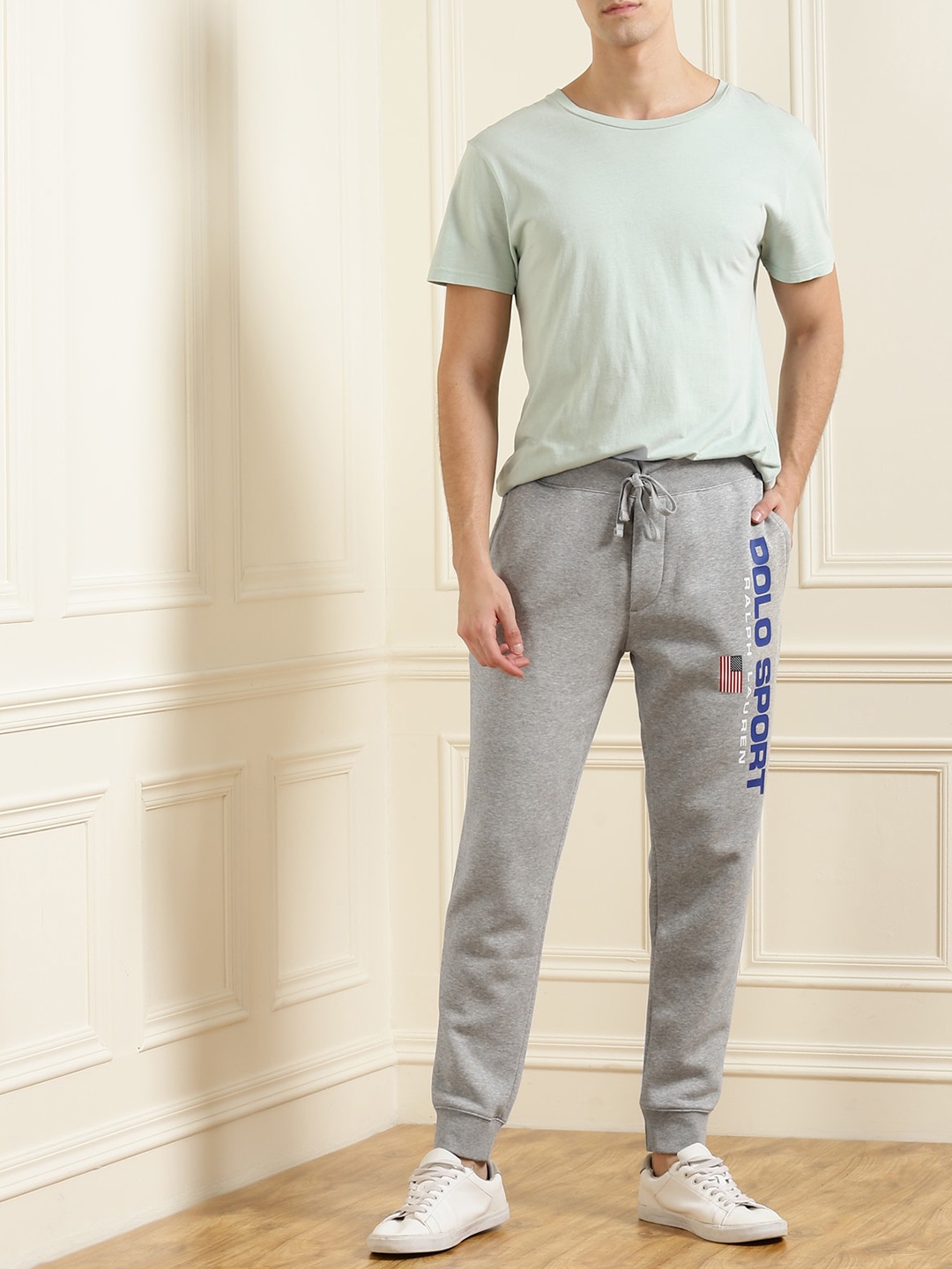 Fred Perry Men Grey Track Pants