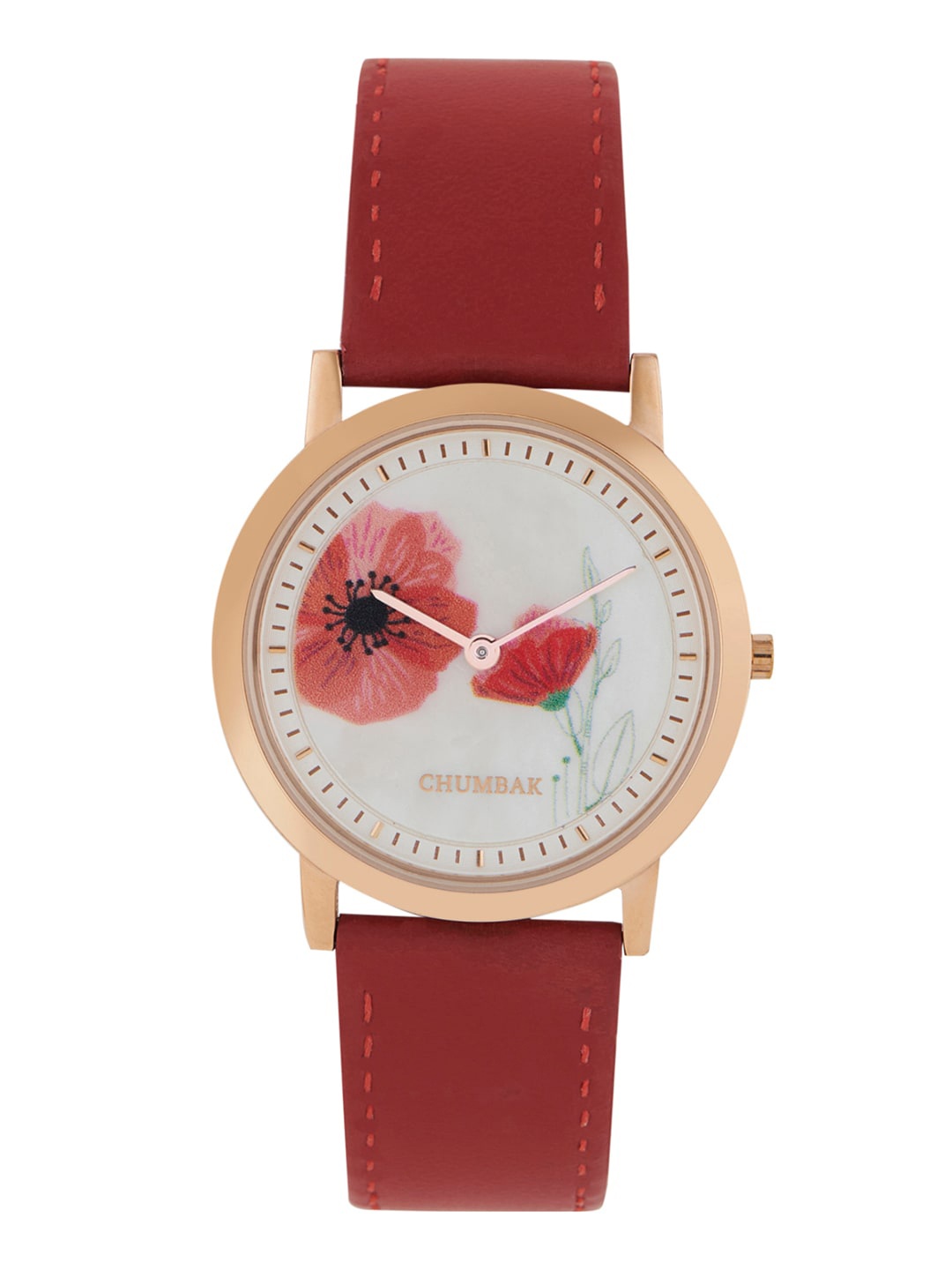 TEAL BY CHUMBAK Women White Printed Dial & Red Leather Straps Analogue Watch 8907605105883
TEAL BY CHUMBAK Women White Printed Dial & Red Leather Straps Analogue Watch 8907605105883