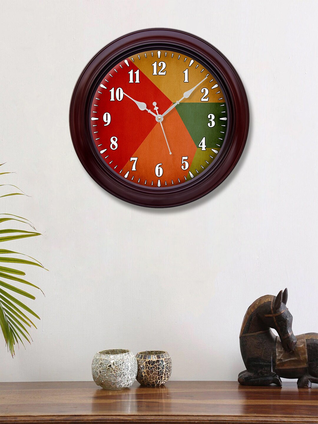 999Store Multi Printed Round Wall Clock