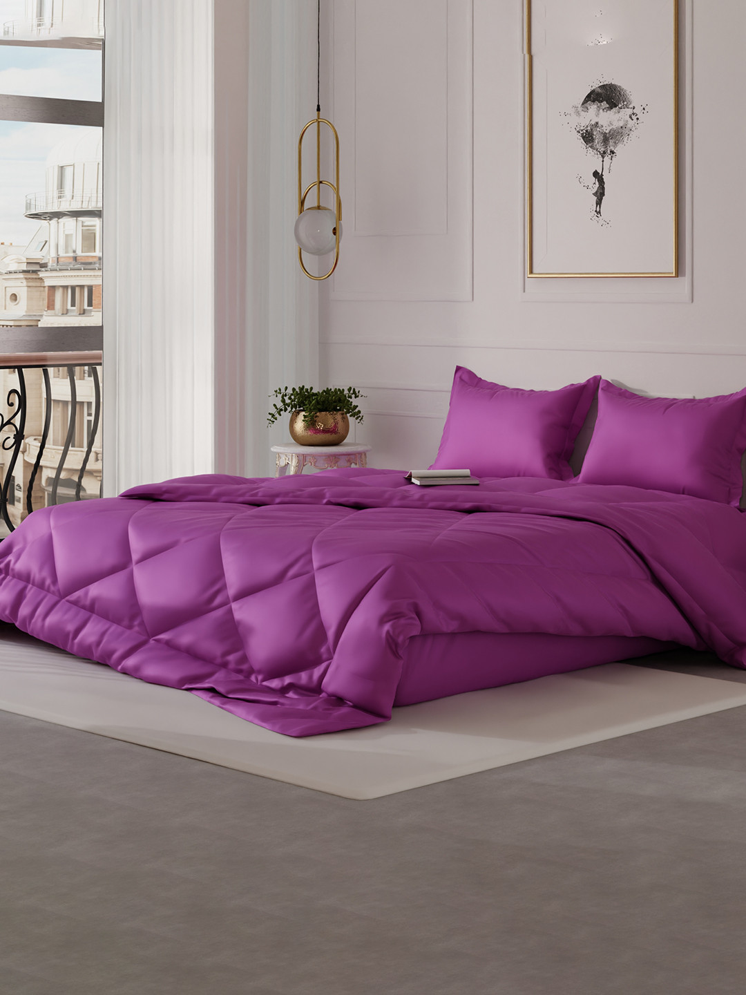 Stoa Paris Date Night Collection Purple Solid AC Room 150 GSM Double Bed Comforter
Stoa Paris Date Night Collection Purple Solid AC Room 150 GSM Double Bed Comforter