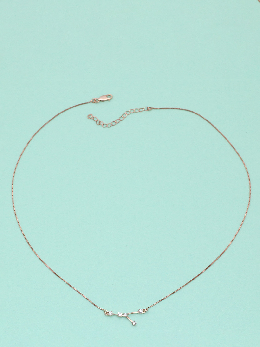 Silgo Rose Gold & White Silver Rose Gold-Plated Necklace
Silgo Rose Gold & White Silver Rose Gold-Plated Necklace