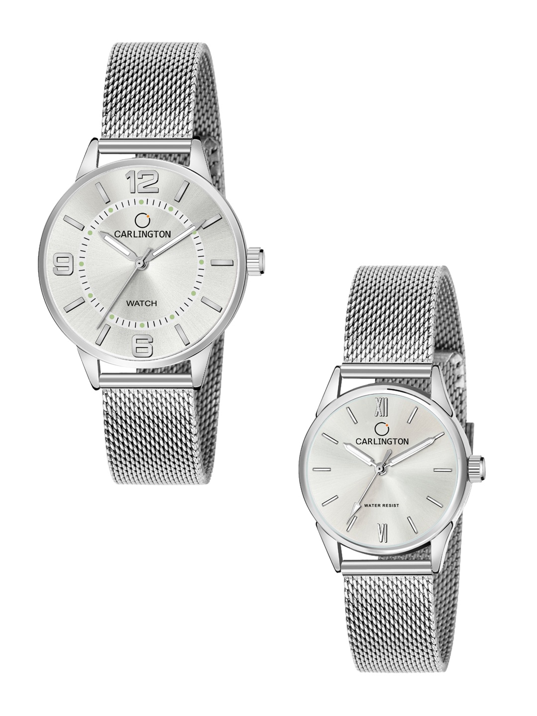 CARLINGTON Women Set of 2 Silver-Toned Analogue Watch - CT2002 Silver-CT2008 Silver
CARLINGTON Women Set of 2 Silver-Toned Analogue Watch - CT2002 Silver-CT2008 Silver