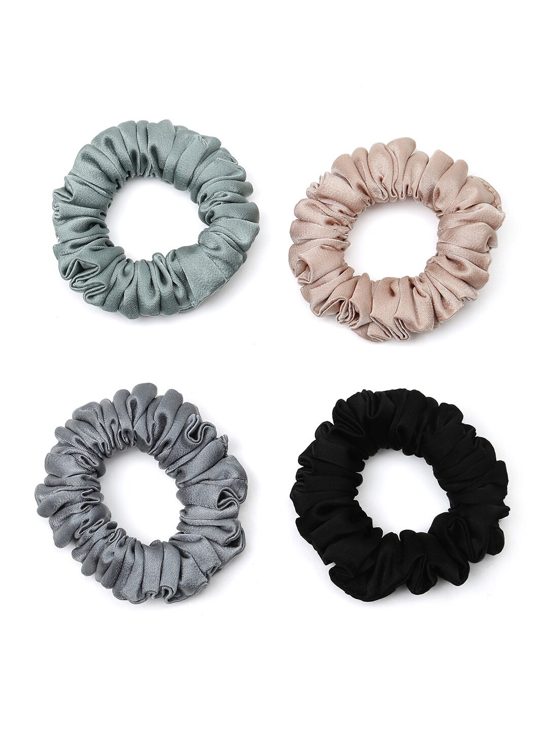 Knotty Tail Women Pack Of 4 Fabric Scrunchies, Grey
Knotty Tail Women Pack Of 4 Fabric Scrunchies, Grey