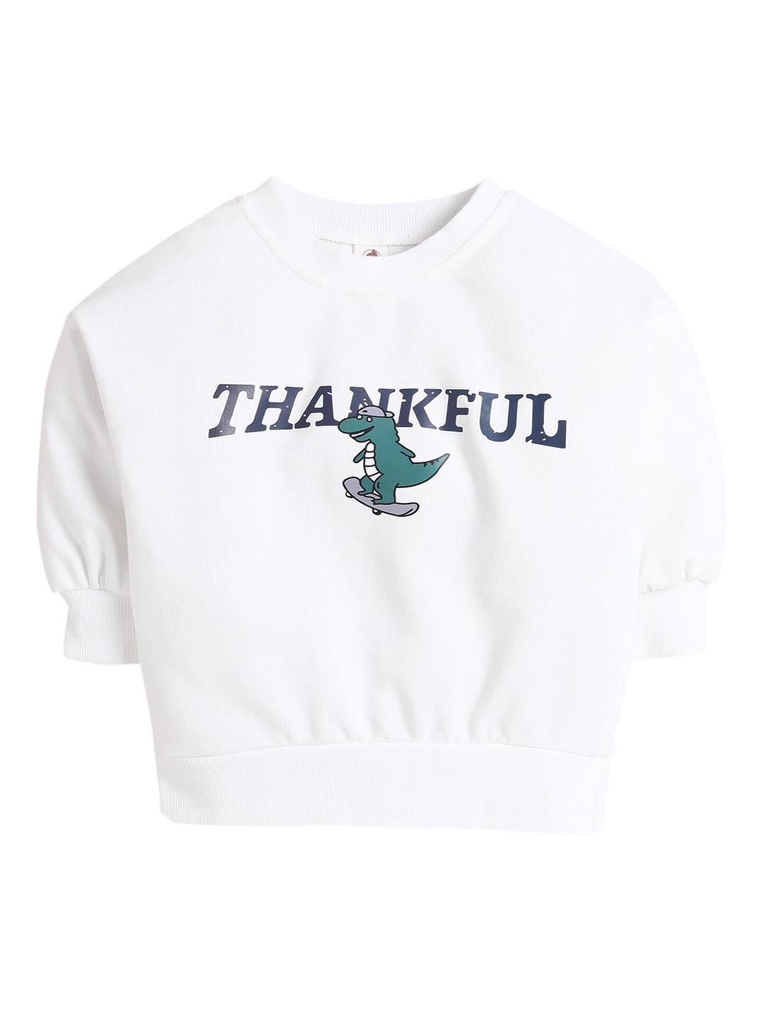 Hopscotch Boys White Printed Sweatshirt
Hopscotch Boys White Printed Sweatshirt