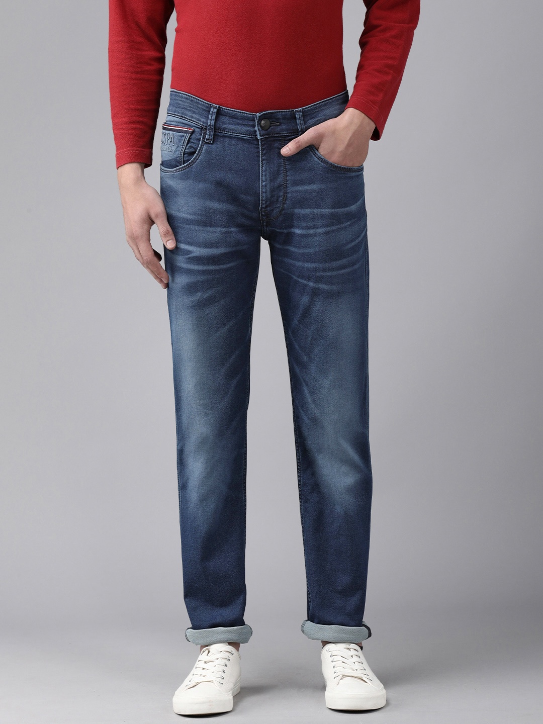U.S. Polo Assn. Denim Co. Men Blue Brandon Slim Fit Mid-Rise Light Fade Stretchable Jeans
U.S. Polo Assn. Denim Co. Men Blue Brandon Slim Fit Mid-Rise Light Fade Stretchable Jeans