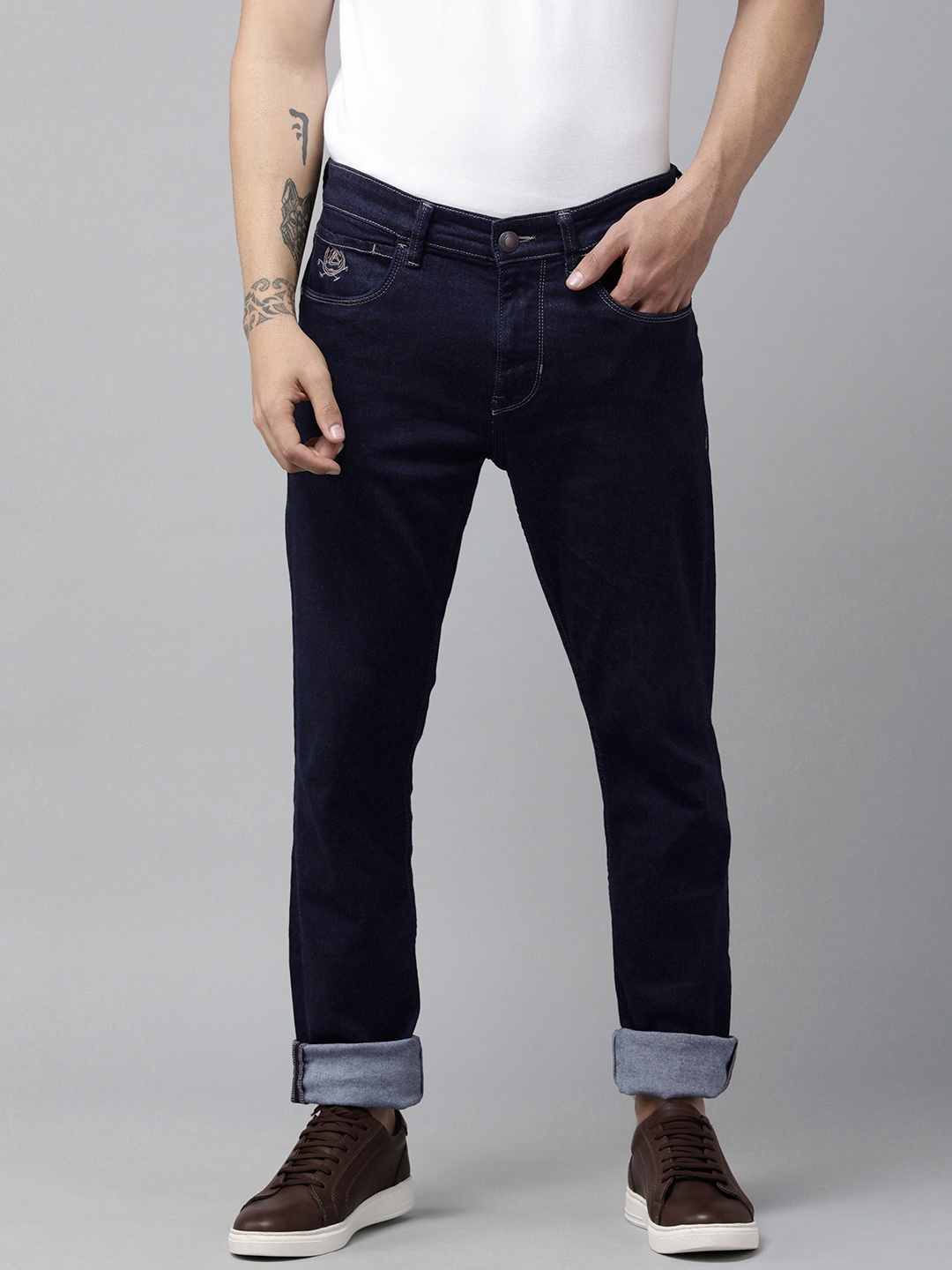 U S Polo Assn Denim Co Men Navy Blue Brandon Slim Tapered Fit Mid Rise No Fade Jeans
U S Polo Assn Denim Co Men Navy Blue Brandon Slim Tapered Fit Mid Rise No Fade Jeans