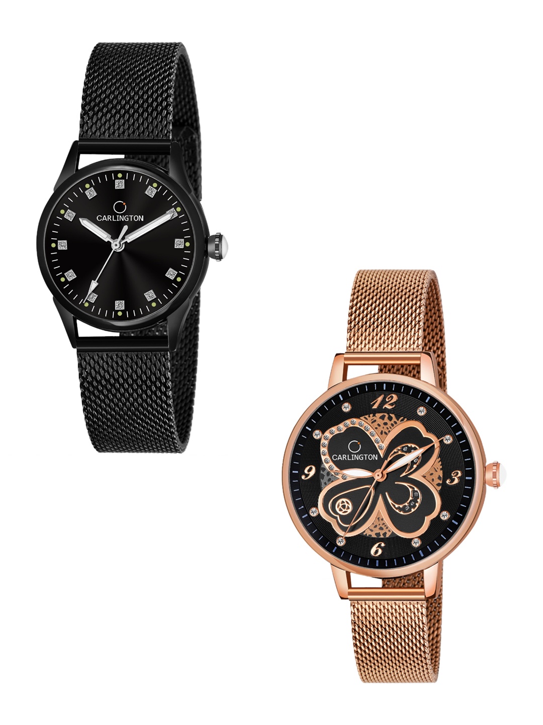 CARLINGTON Women Multicoloured Embellished Dial & Multicoloured Stainless Steel Bracelet Style Straps Watch, Multi
CARLINGTON Women Multicoloured Embellished Dial & Multicoloured Stainless Steel Bracelet Style Straps Watch, Multi