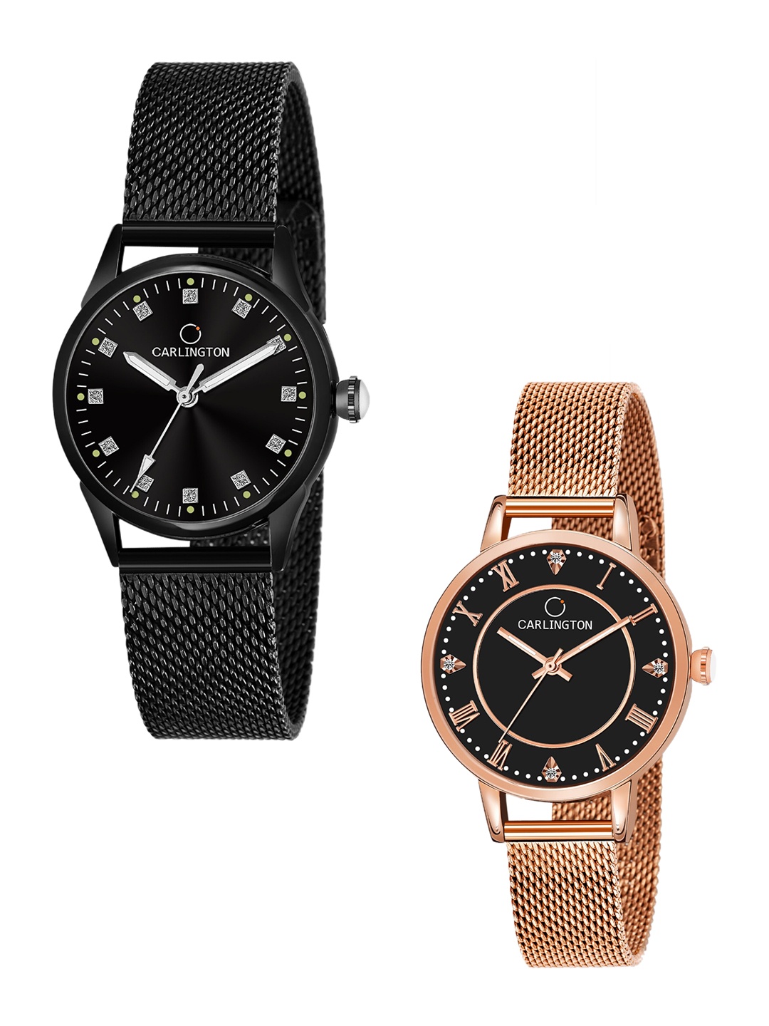 CARLINGTON Women Multicoloured Embellished Dial & Multicoloured Stainless Steel Bracelet Style Straps Watch, Multi
CARLINGTON Women Multicoloured Embellished Dial & Multicoloured Stainless Steel Bracelet Style Straps Watch, Multi