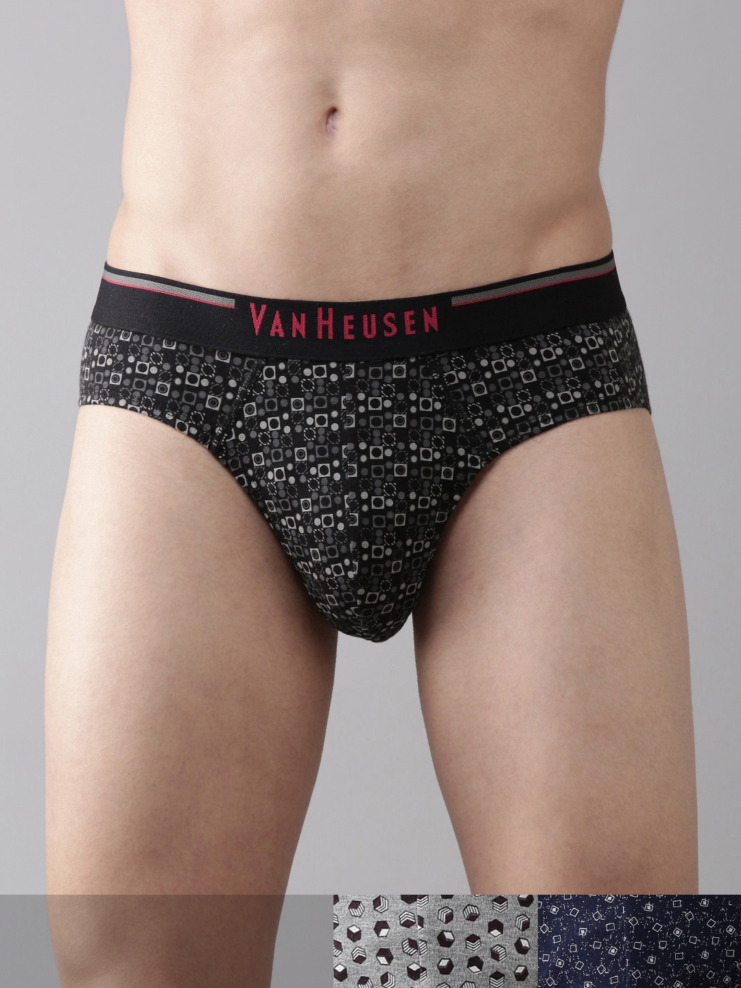 Van Heusen Men Pack of 3 Printed Anti Bacterial Super Soft Briefs 8905325810711, Black
Van Heusen Men Pack of 3 Printed Anti Bacterial Super Soft Briefs 8905325810711, Black