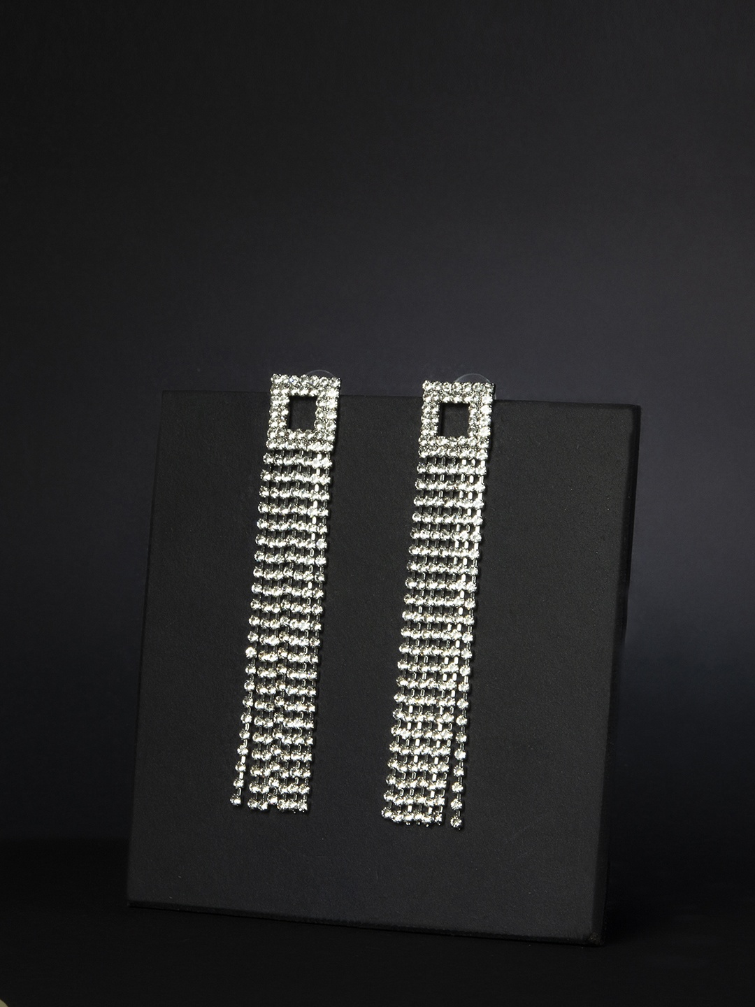 Kazo Silver-Plated Square Drop Earrings