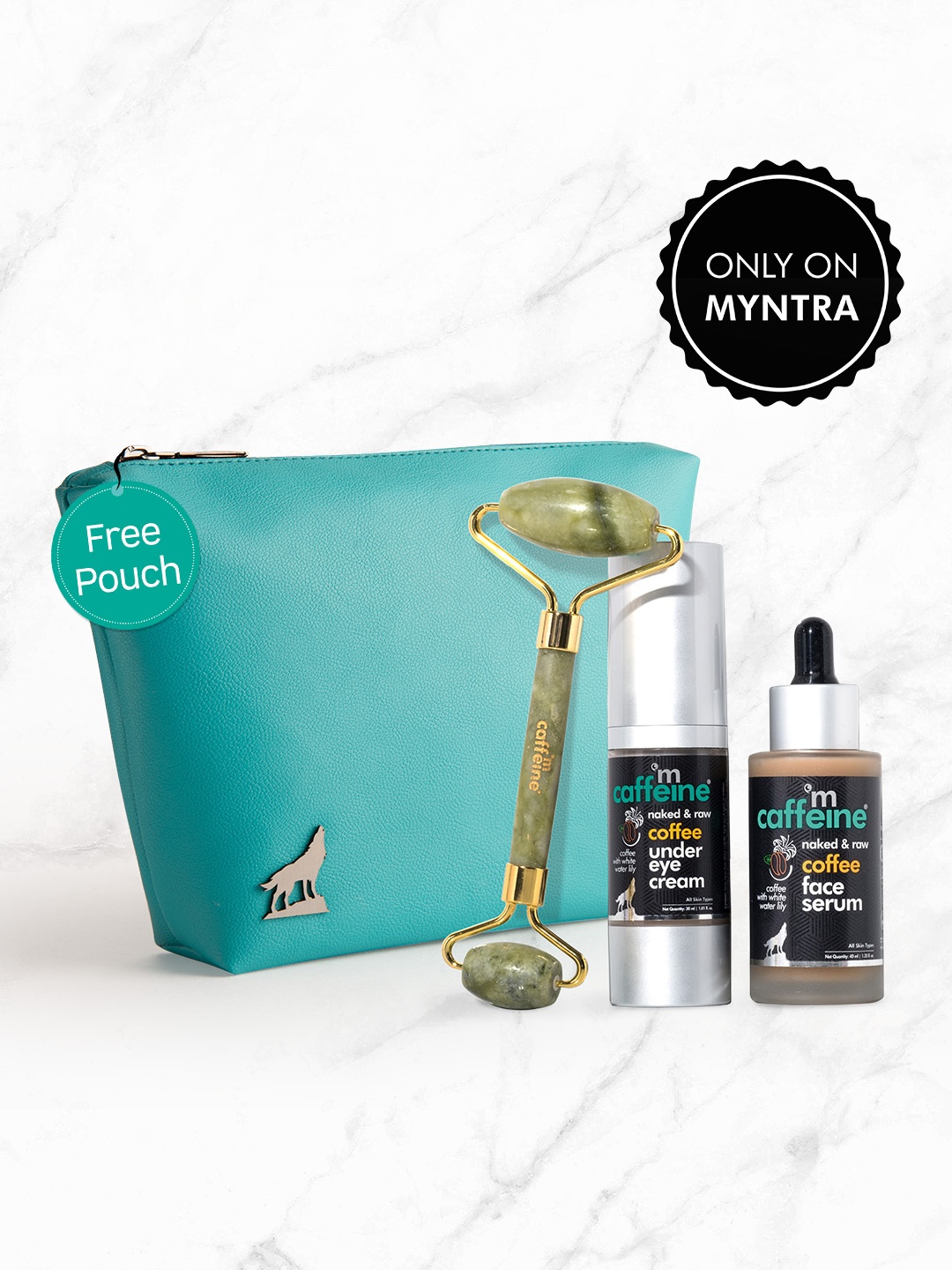 MCaffeine Set of Naked & Raw Coffee Face Serum & Under Eye Cream with Pouch, Brown
MCaffeine Set of Naked & Raw Coffee Face Serum & Under Eye Cream with Pouch, Brown