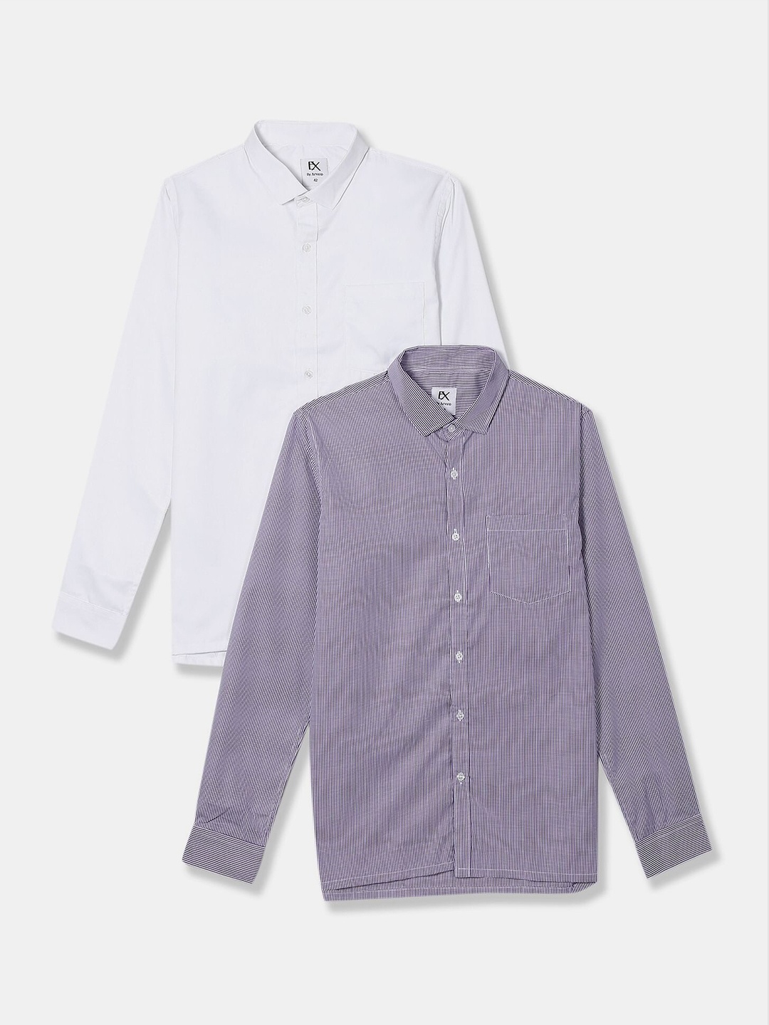 Excalibur Men Pack of 2 Assorted Regular Fit Casual Shirt