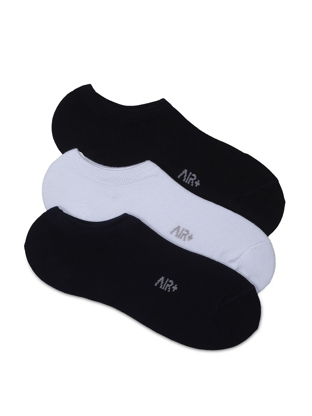 Red Tape Men Pack Of 3 Solid Ankle Length Socks, Black